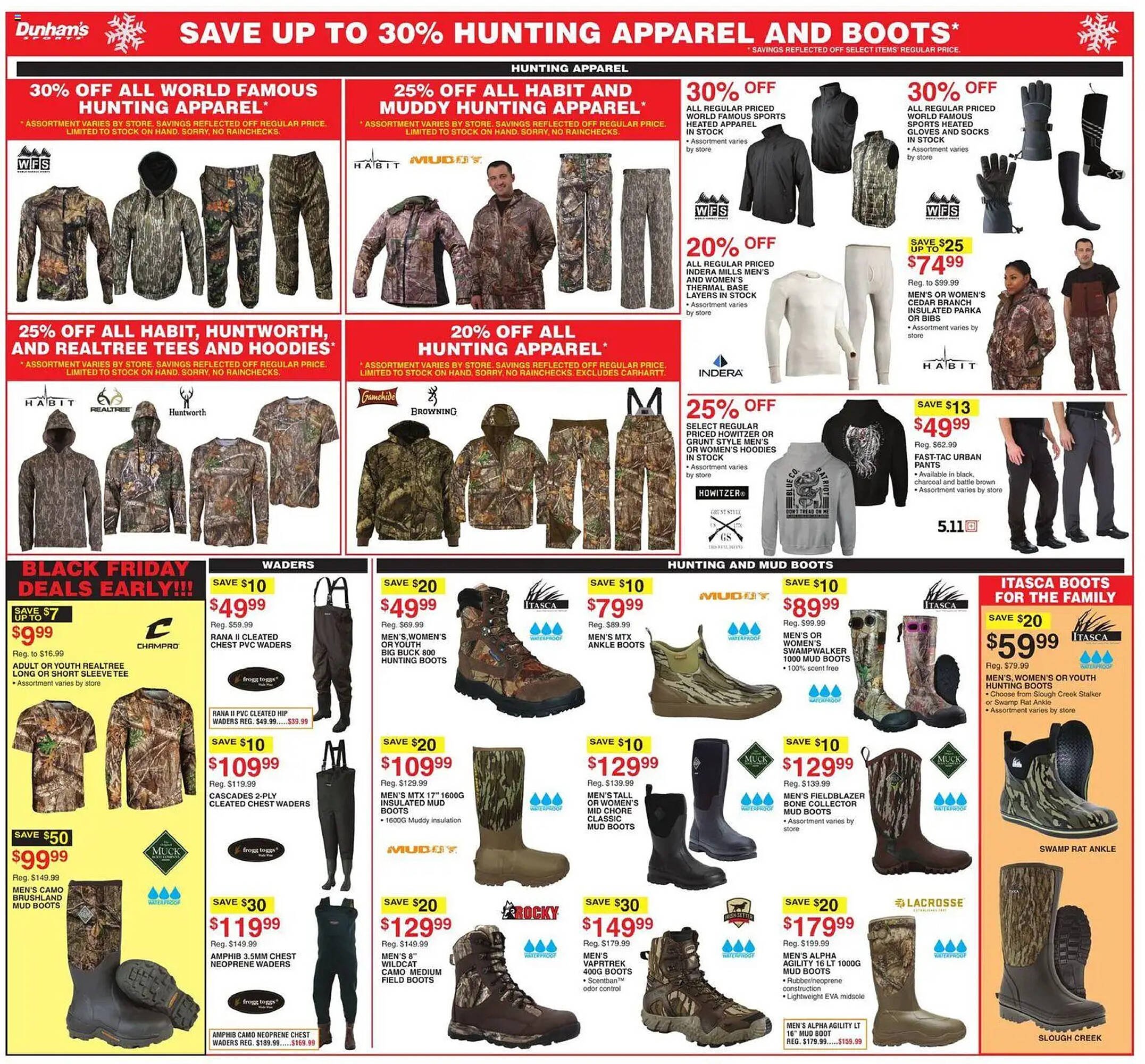 Dunham&#039;s Sports weekly ad