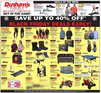 Dunham&#039;s Sports weekly ad