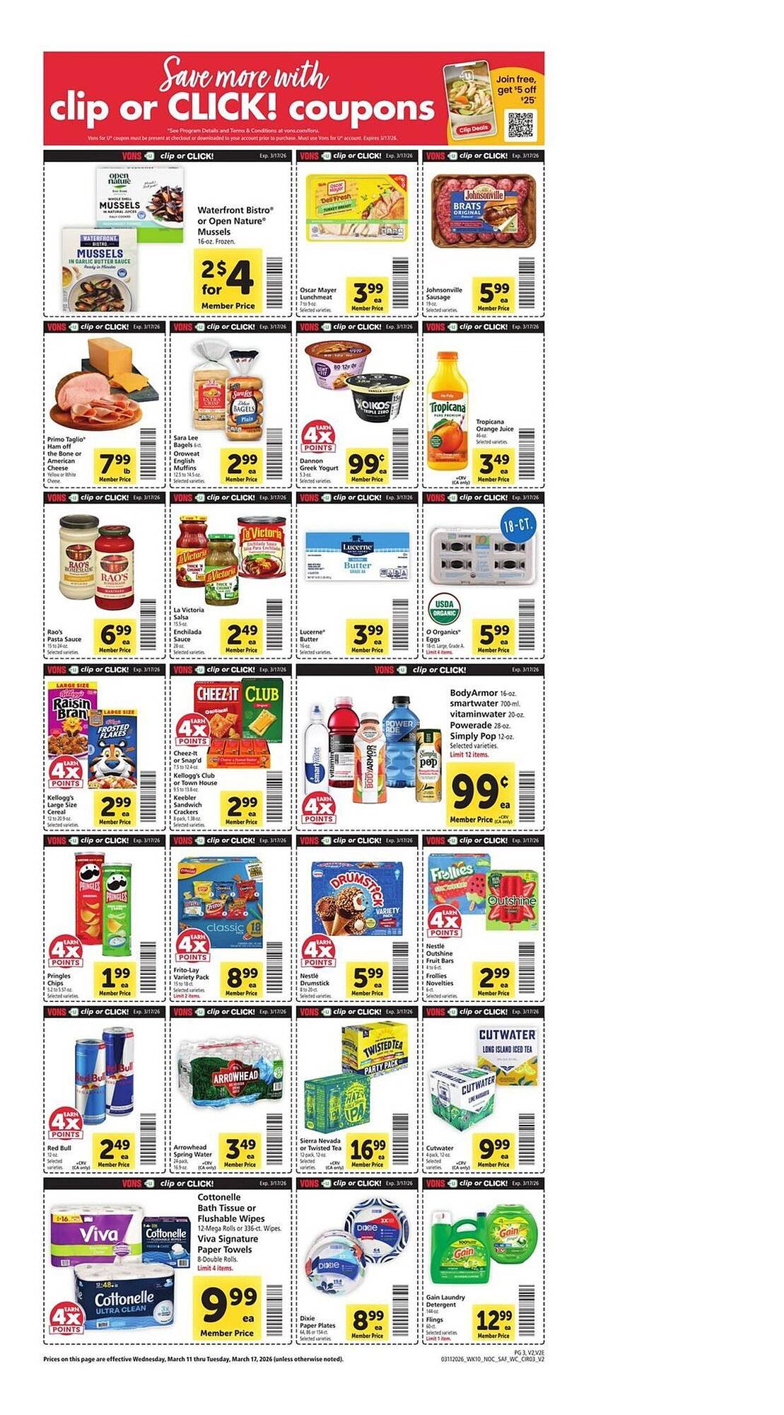 Vons weekly ad