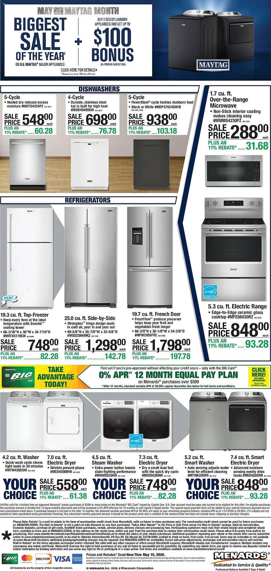 Menards weekly ad