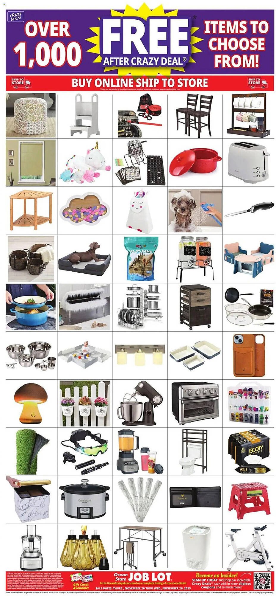 Ocean State Job Lot flyer