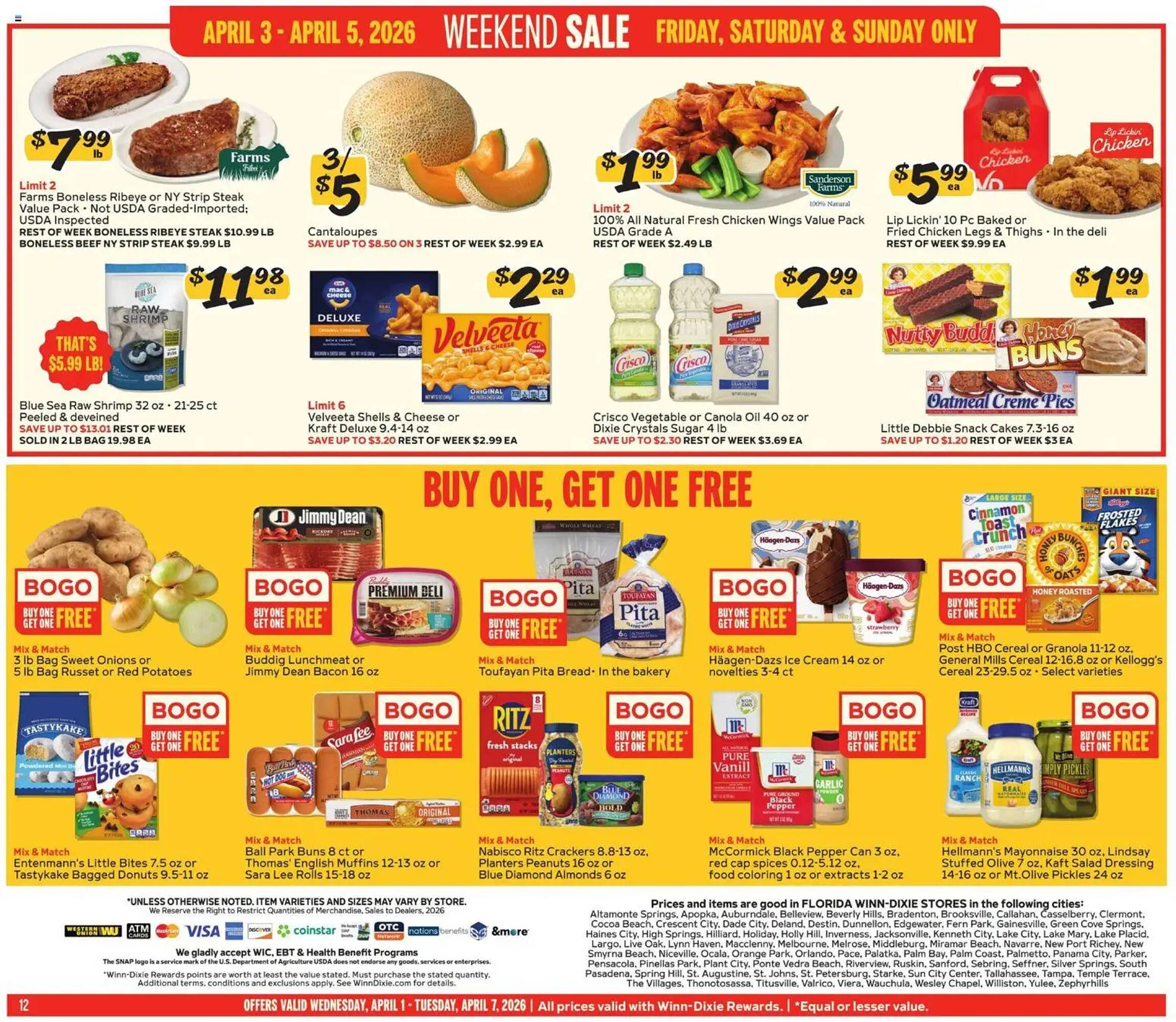 Winn Dixie weekly ad