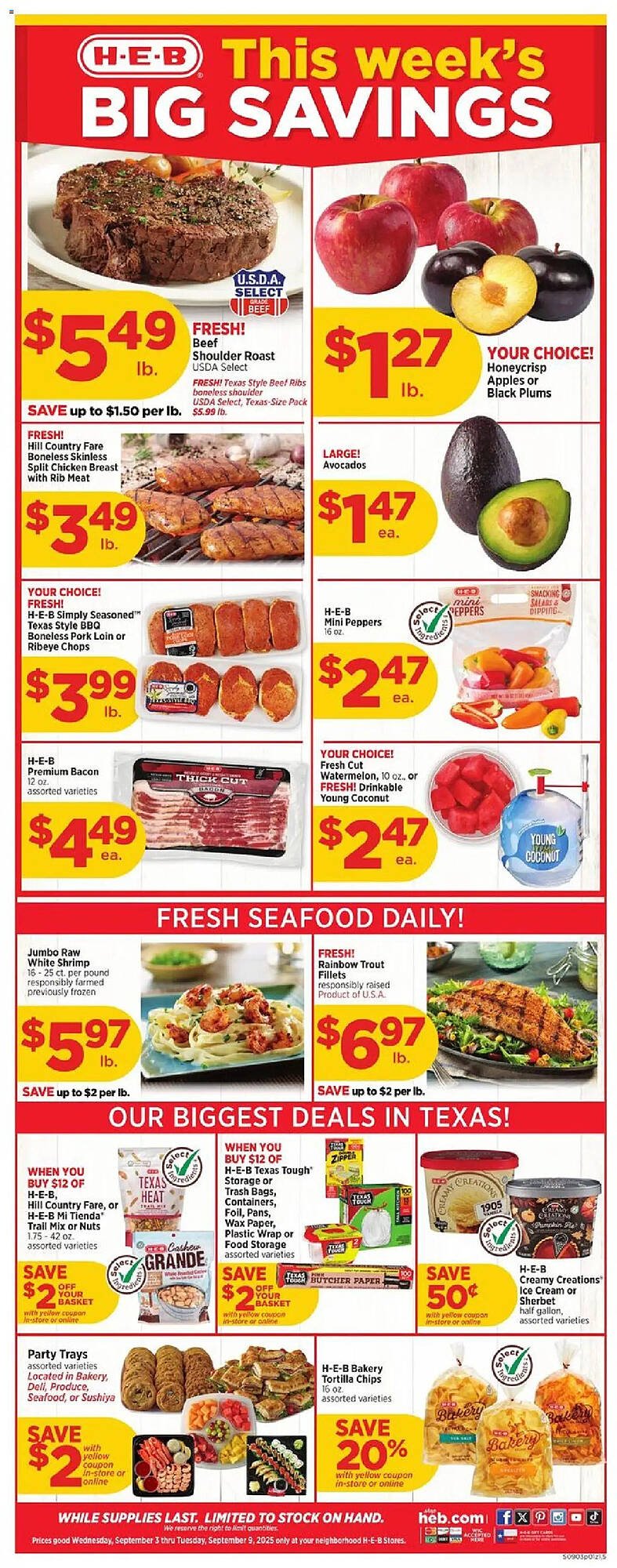 H-E-B weekly ad (2025-09-03 - 2025-09-10) | 1