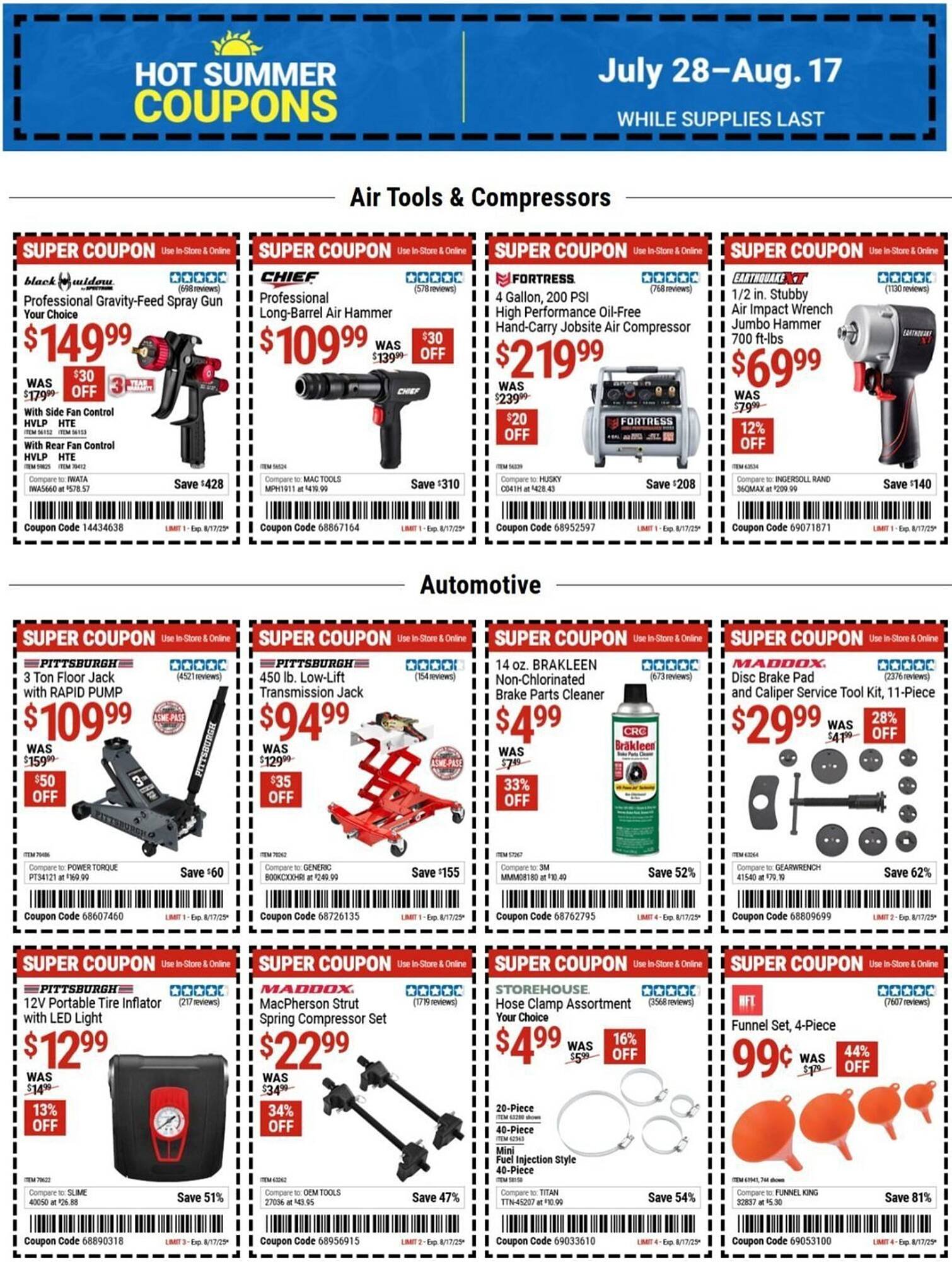 Harbor Freight Tools Weekly Ad (2025-07-28 - 2025-08-17) | 1