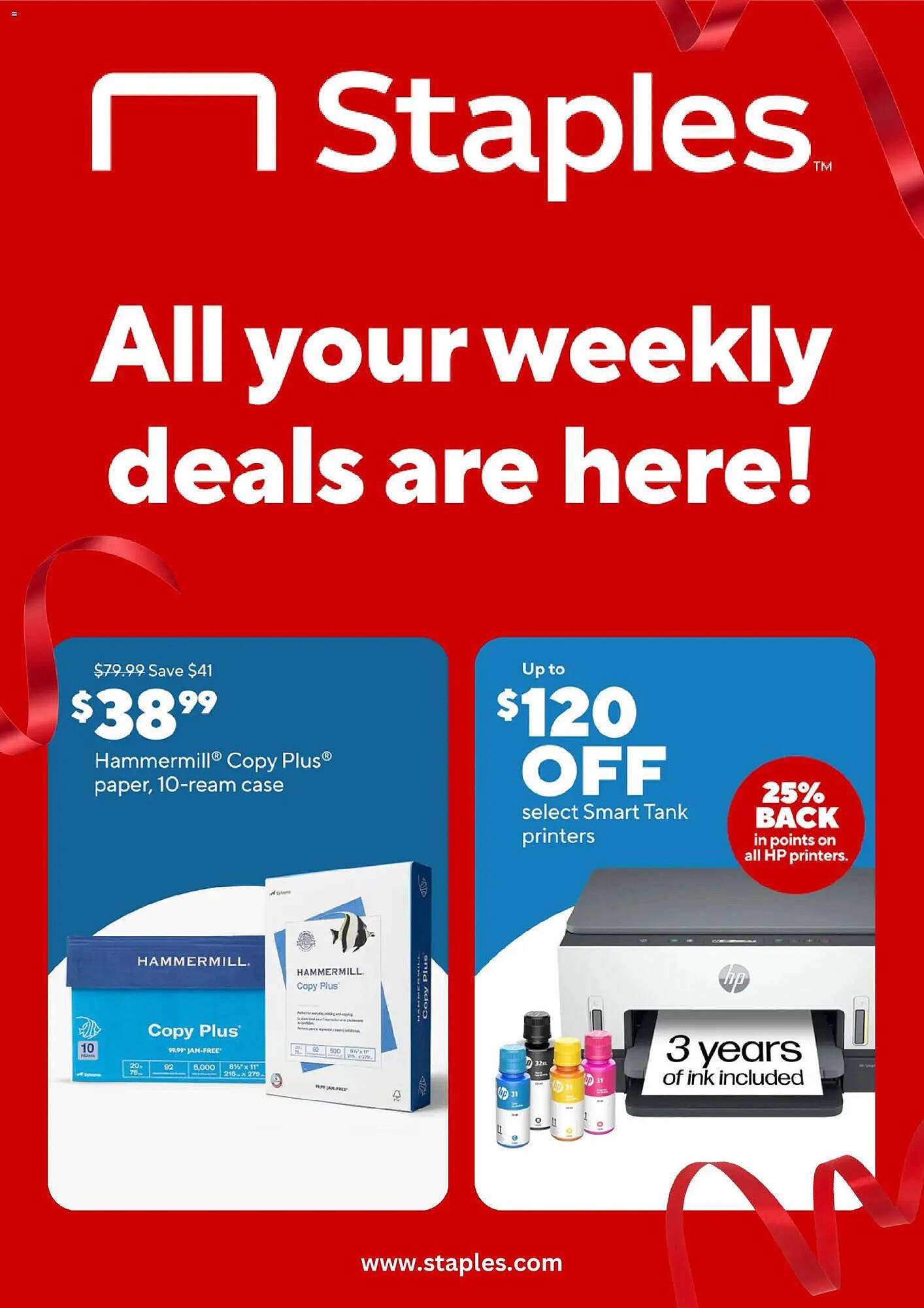 Staples weekly ad