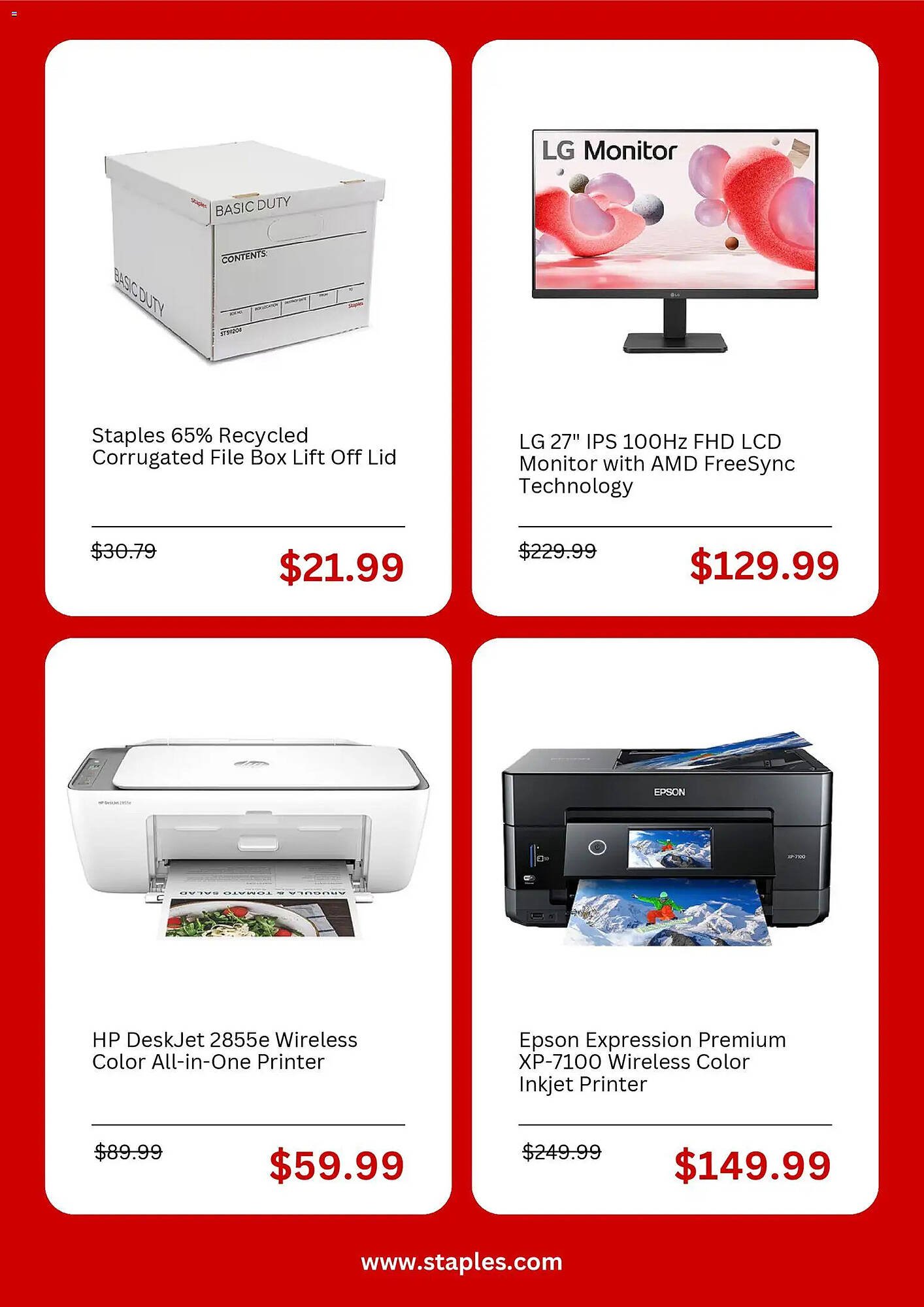 Staples weekly ad