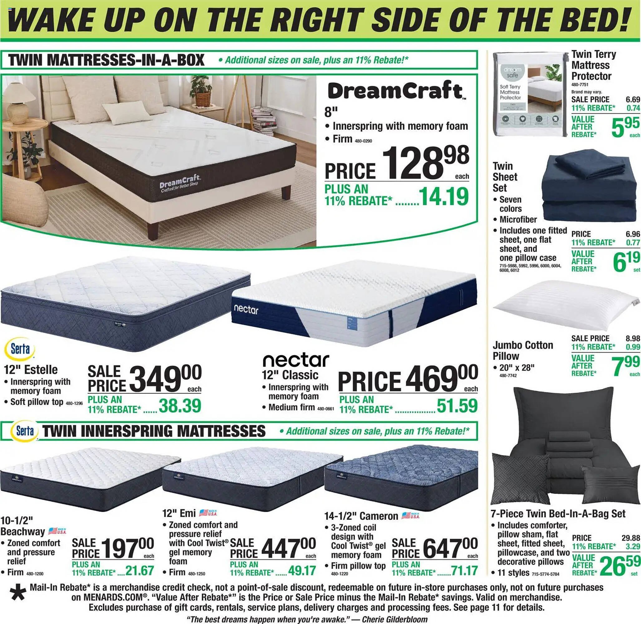 Menards weekly ad