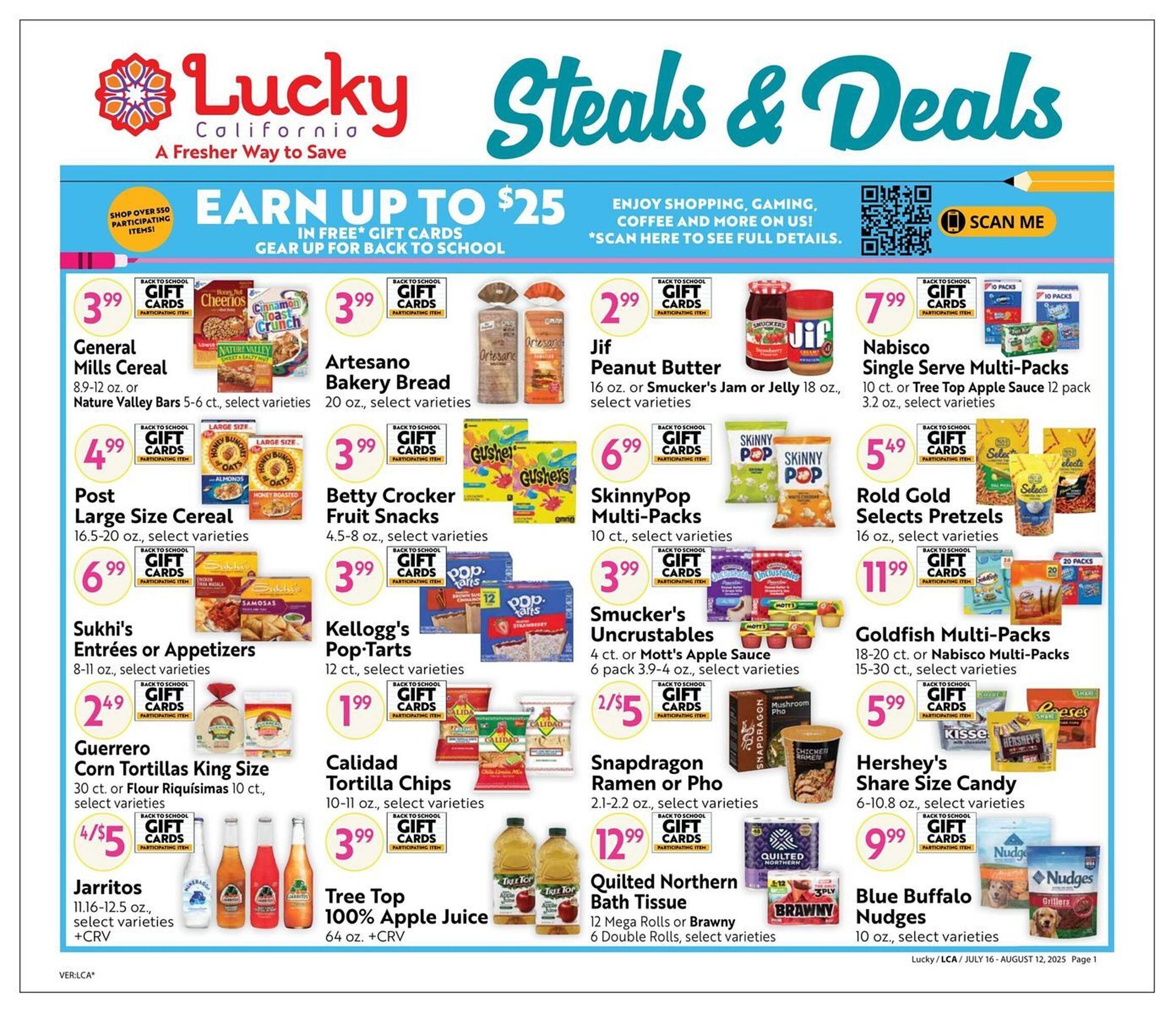 Lucky Supermarkets Weekly Ad (2025-07-17 - 2025-08-12) | 1