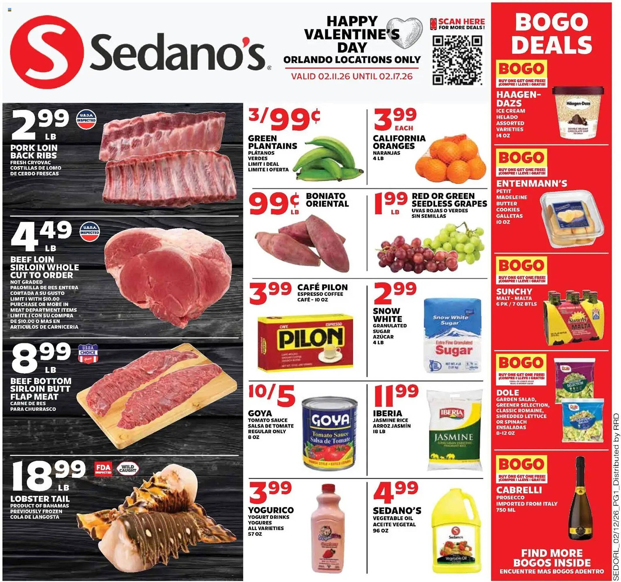 Sedano's weekly ad