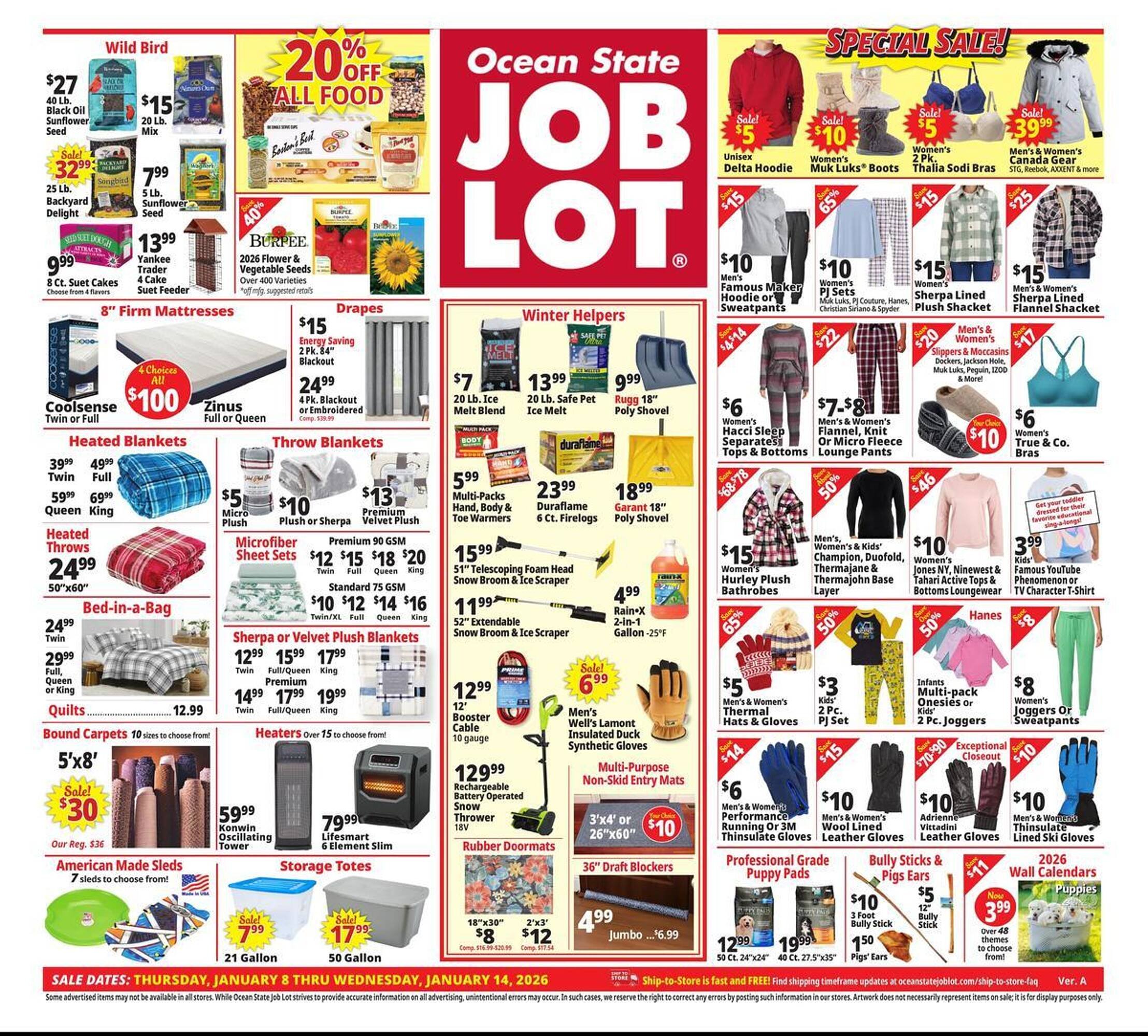 Ocean State Job Lot flyer