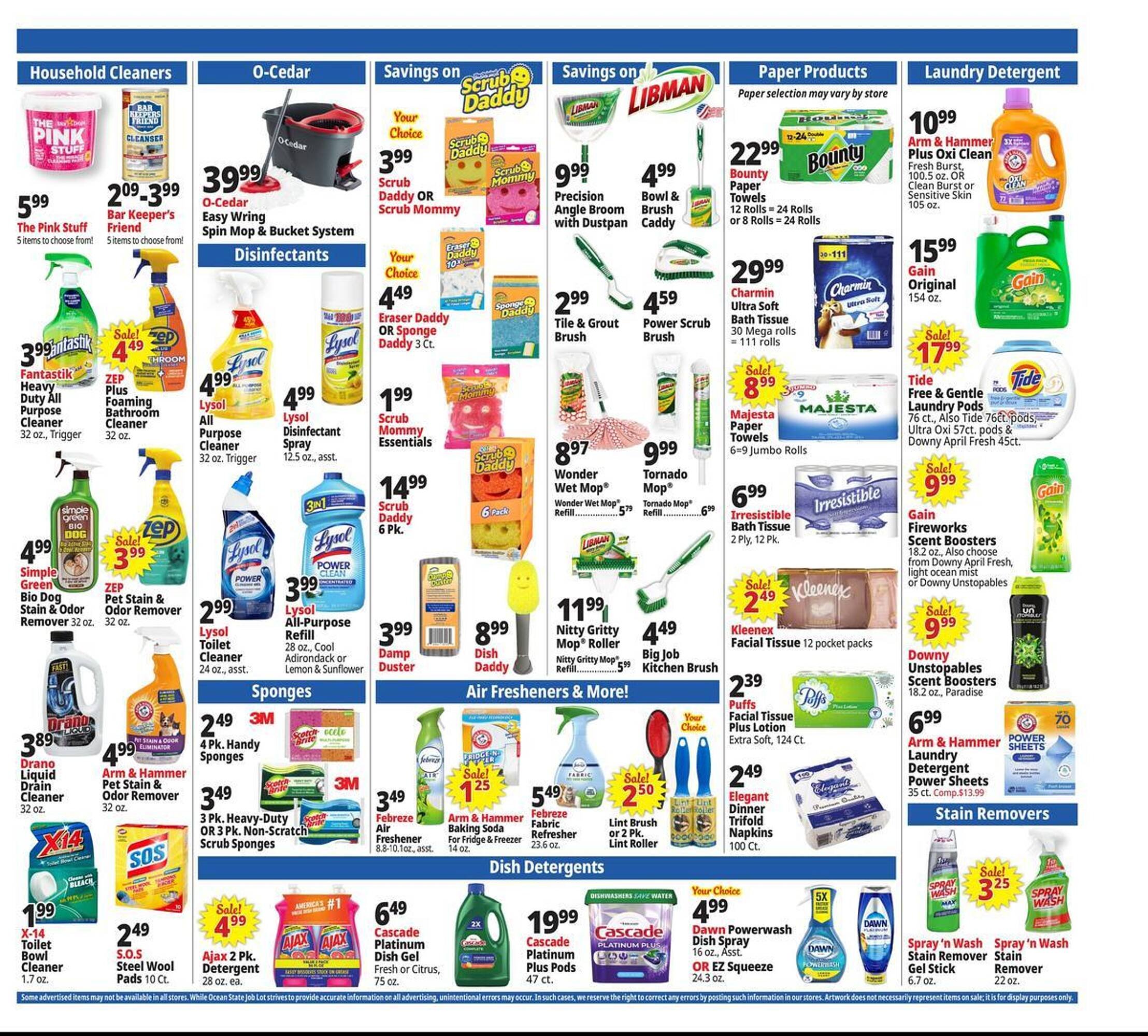 Ocean State Job Lot flyer