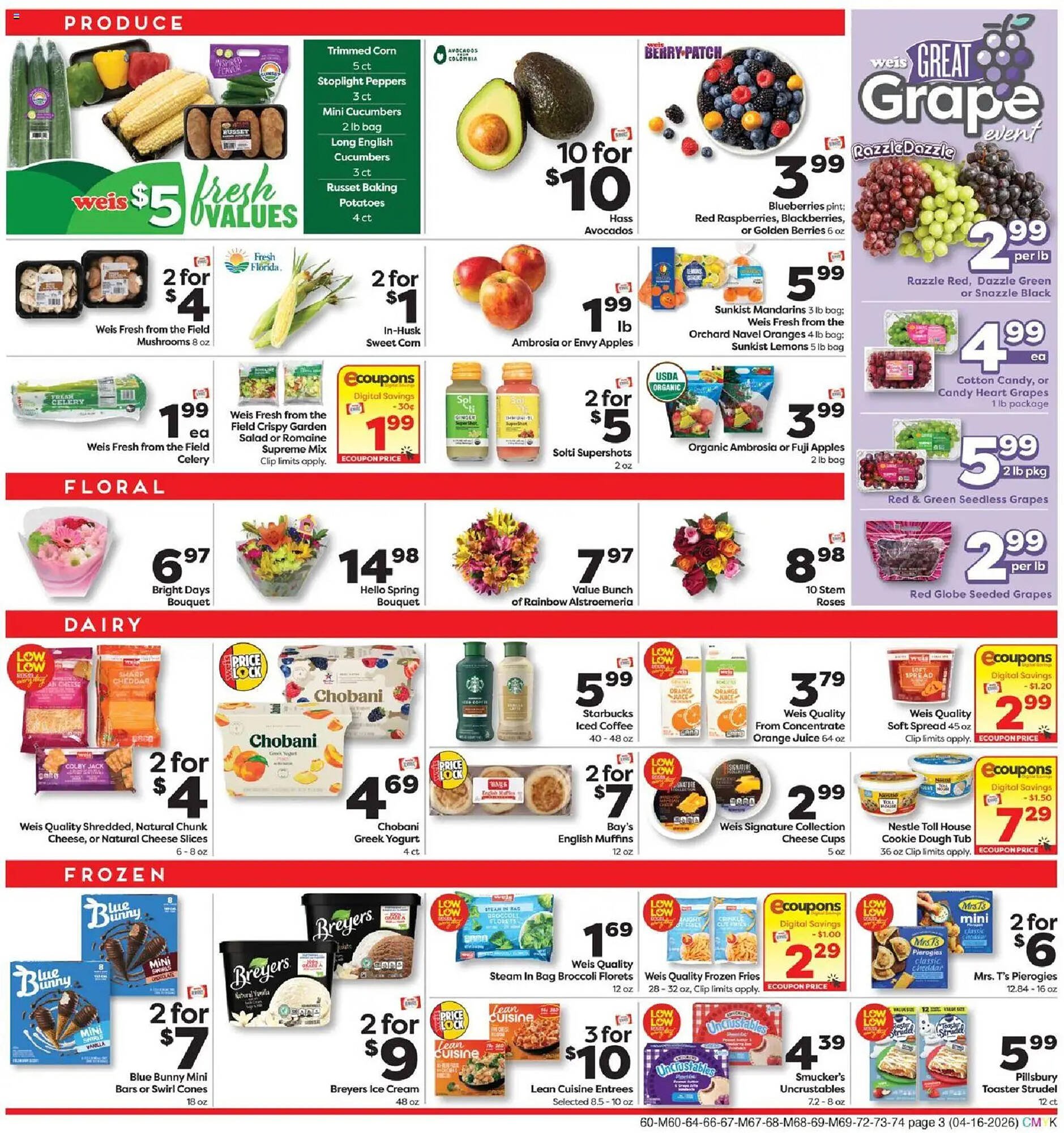 Weis Markets weekly ad