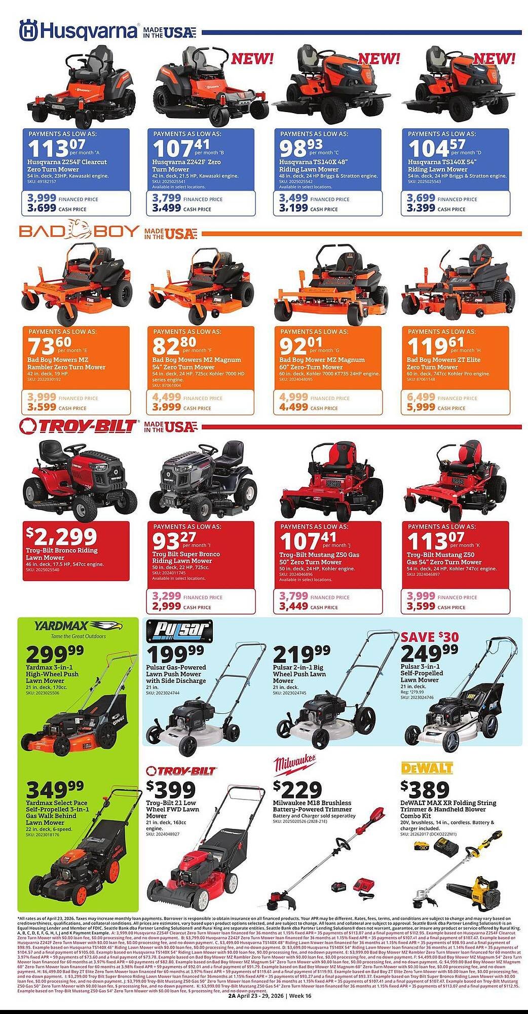 Rural King weekly ad