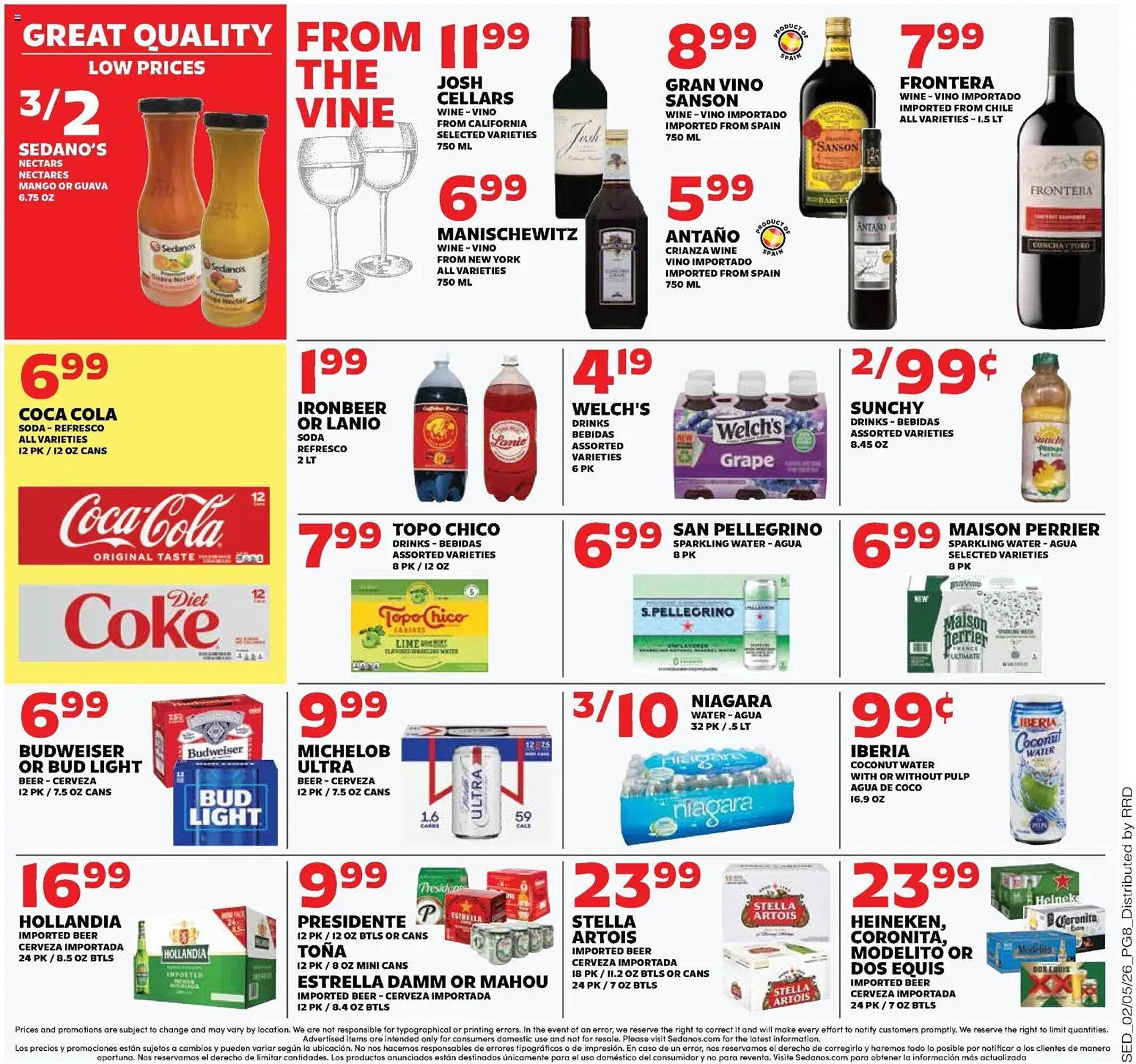 Sedano's weekly ad