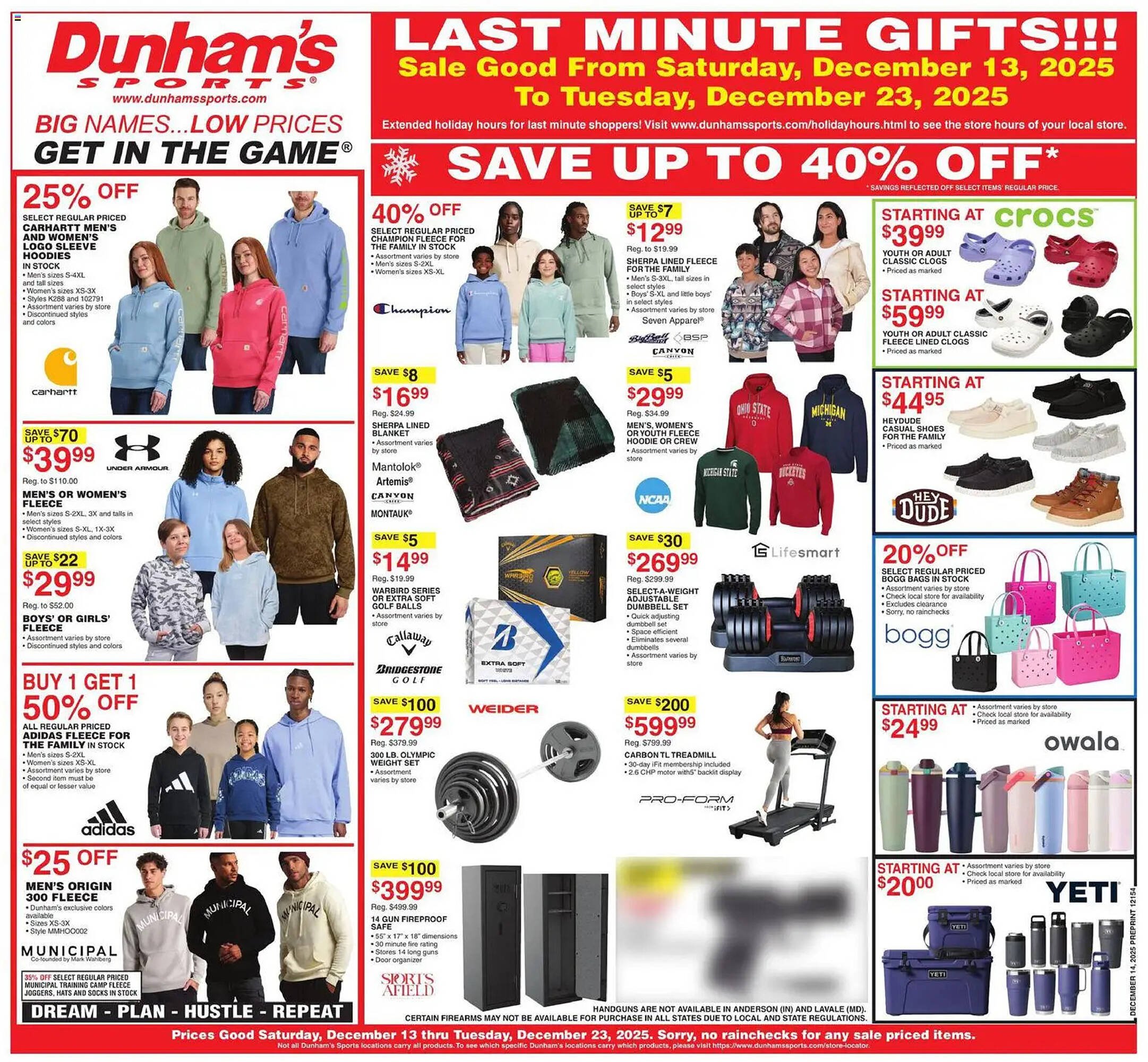 Dunham&#039;s Sports weekly ad