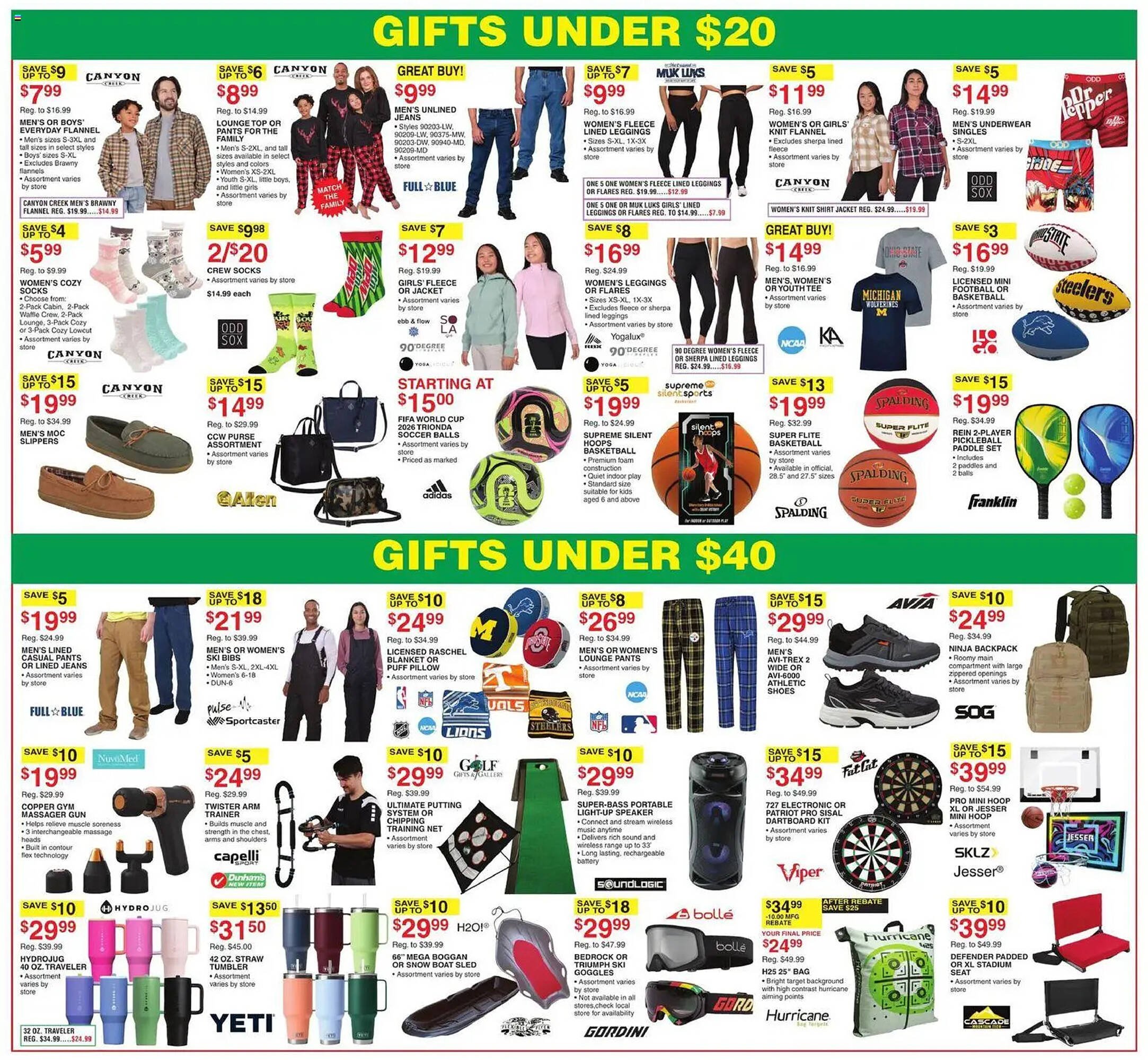 Dunham&#039;s Sports weekly ad