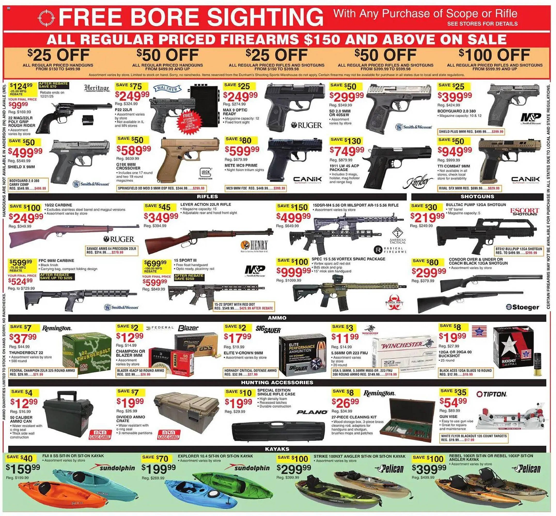 Dunham&#039;s Sports weekly ad