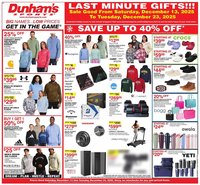 Dunham&#039;s Sports weekly ad