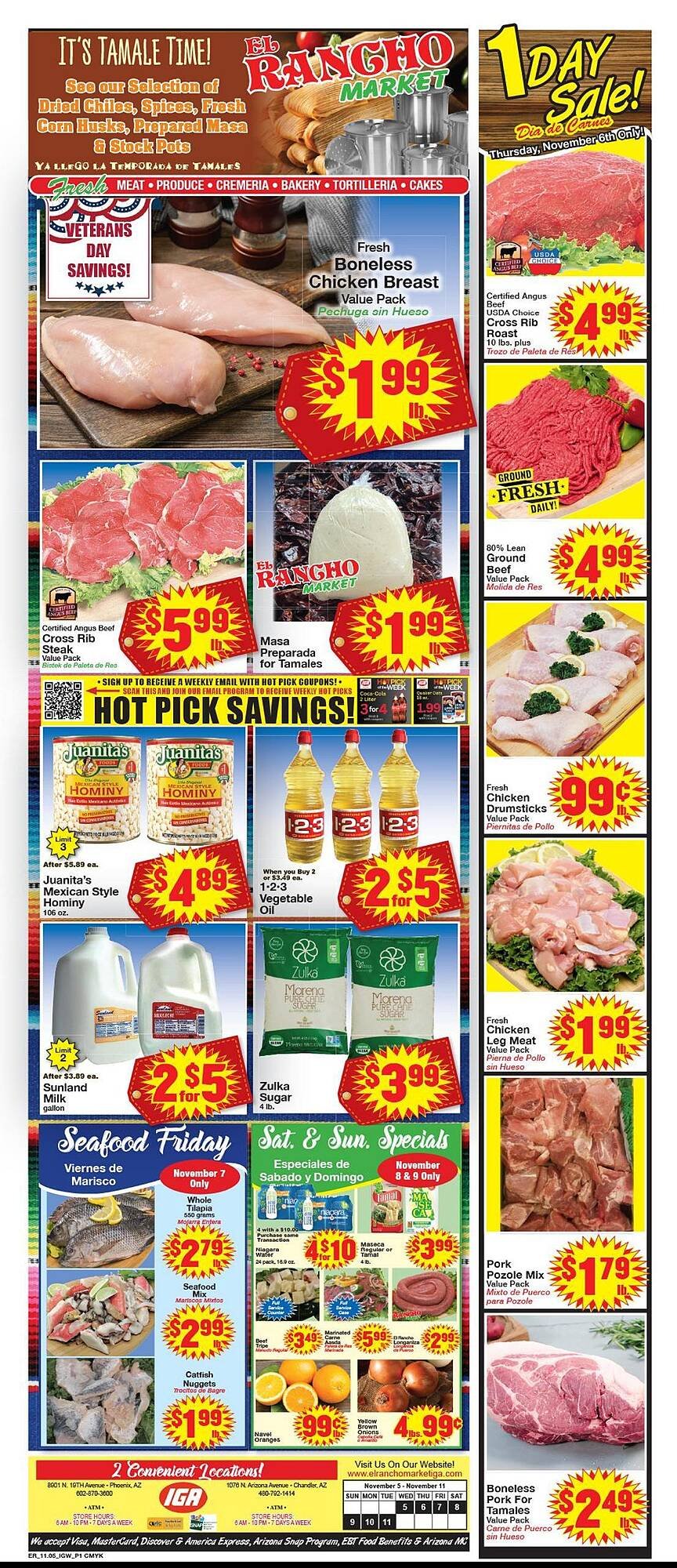 Supermercado El Rancho weekly ad (2025-11-05 - 2025-11-11) | 1