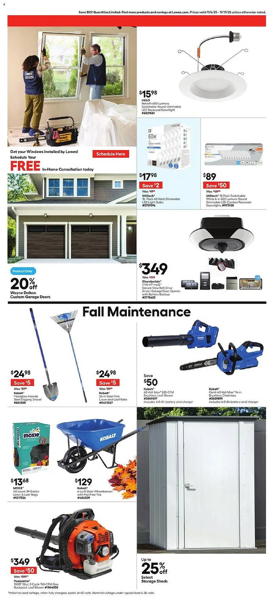 Lowe&#039;s weekly ad (2025-11-06 - 2025-11-19) | 11