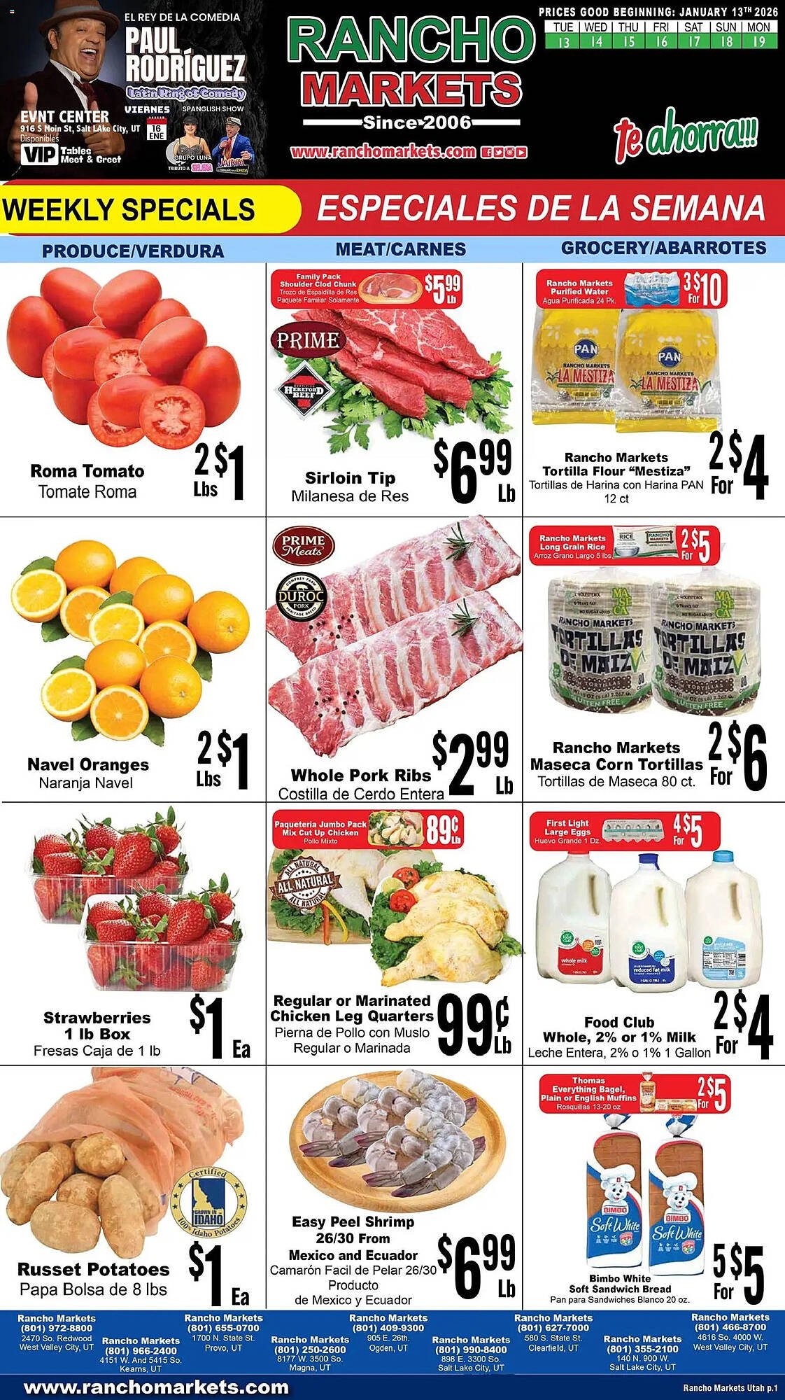 Rancho Markets weekly ad