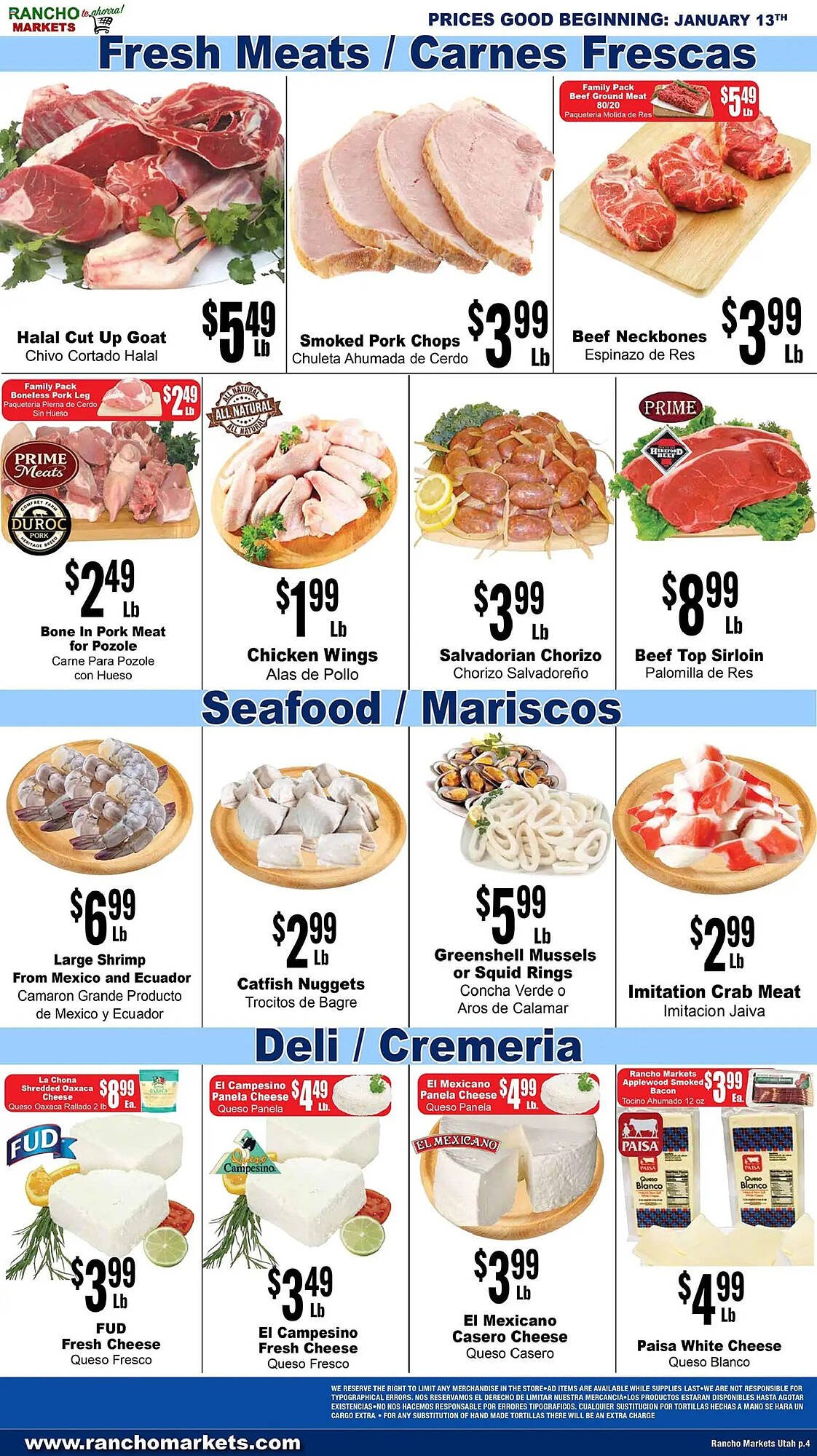 Rancho Markets weekly ad