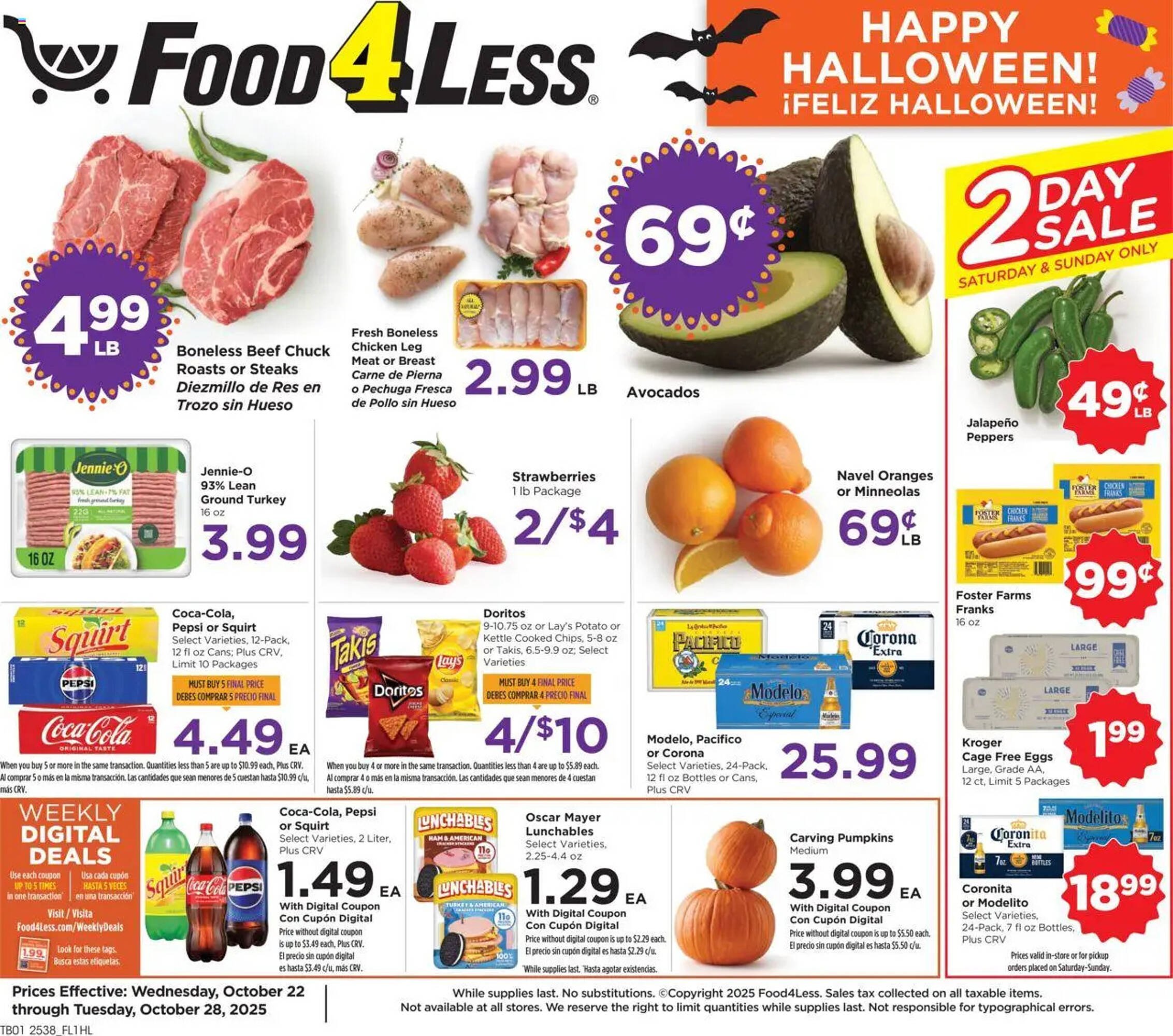 Food 4 Less weekly ad (2025-10-22 - 2025-10-28) | 1