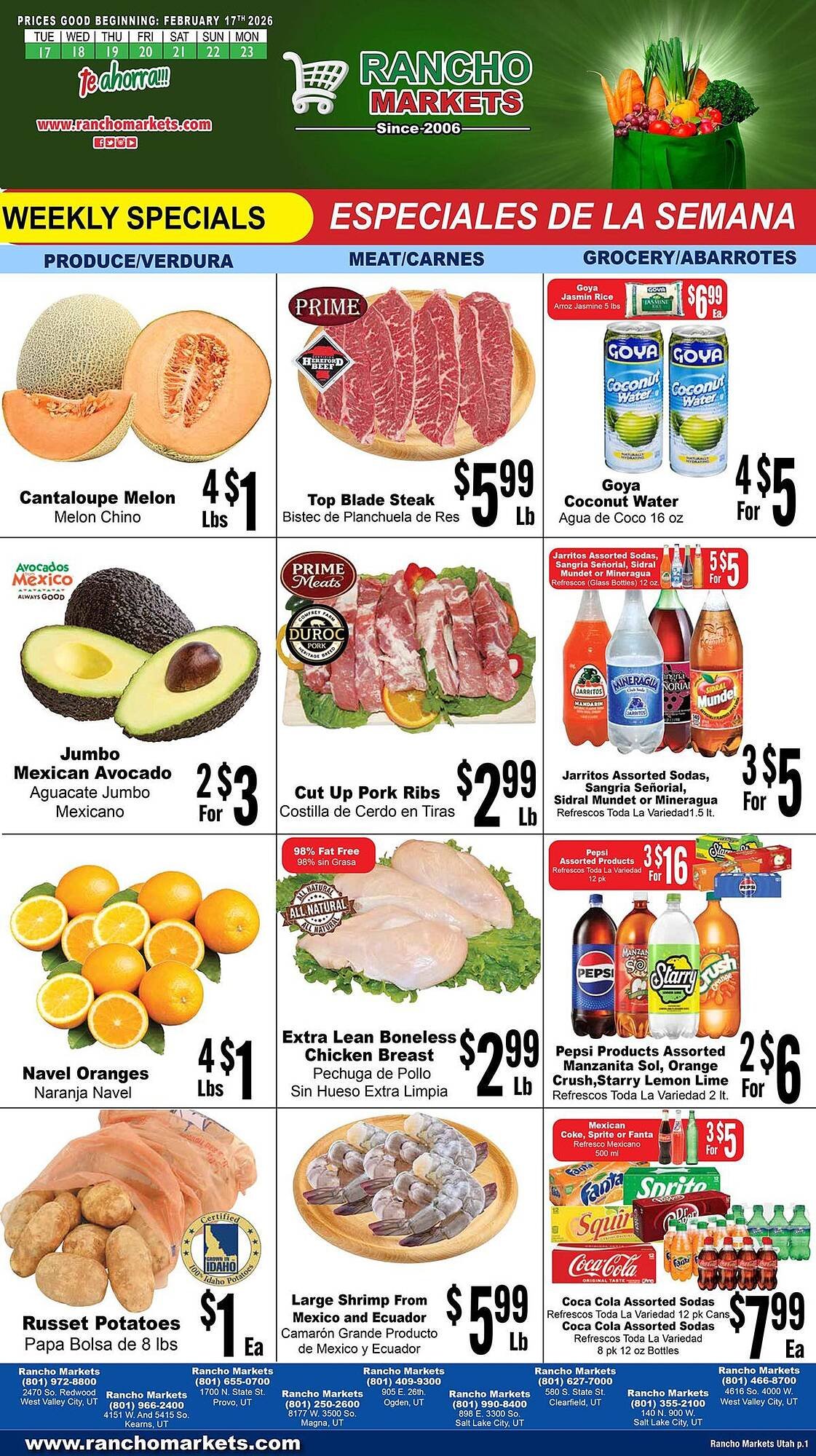Rancho Markets weekly ad