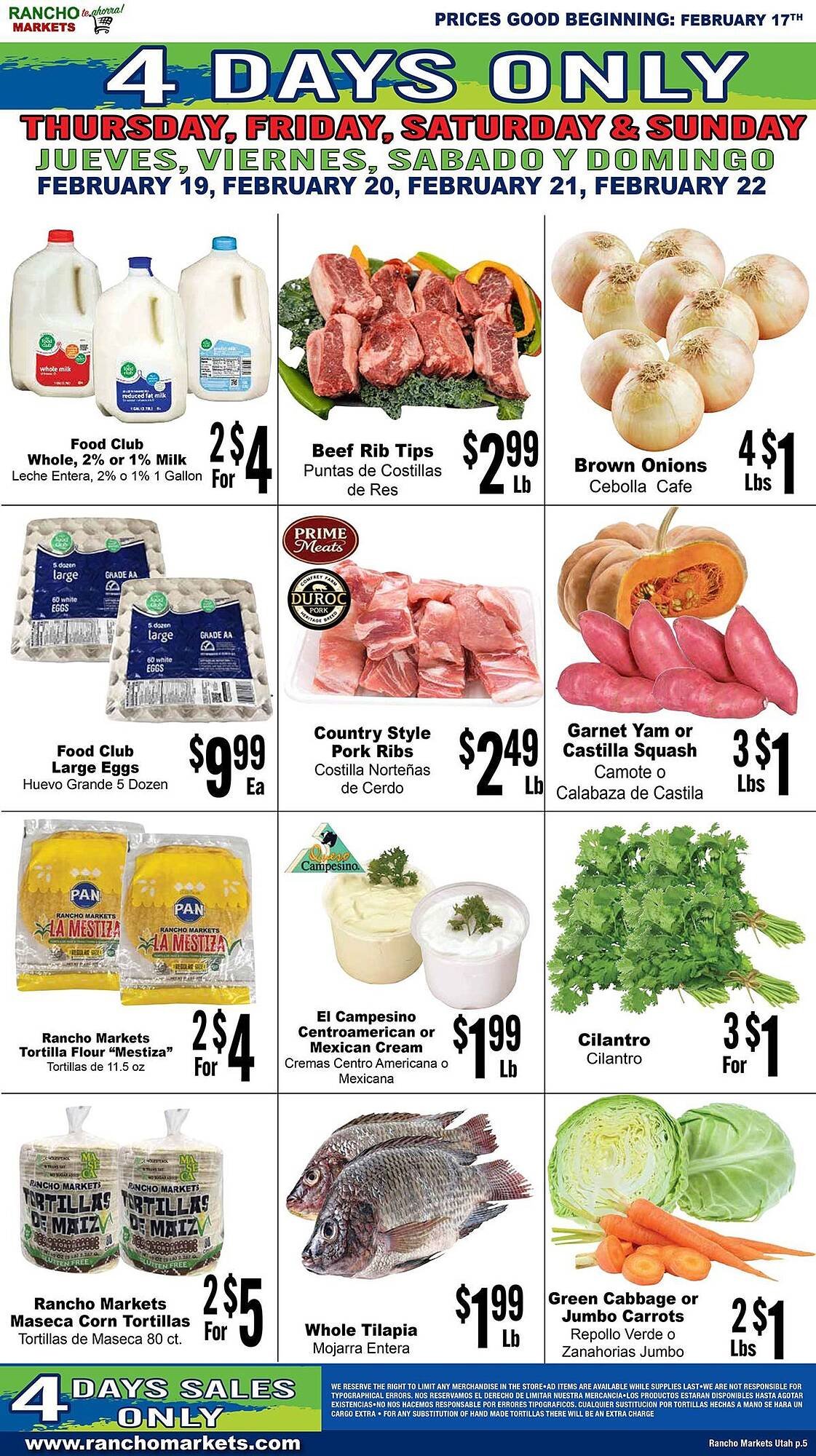 Rancho Markets weekly ad