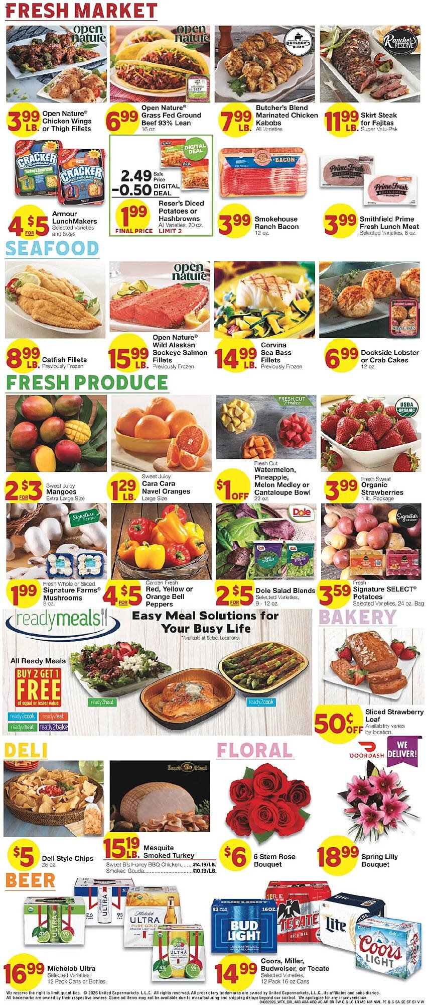 United Supermarkets weekly ad