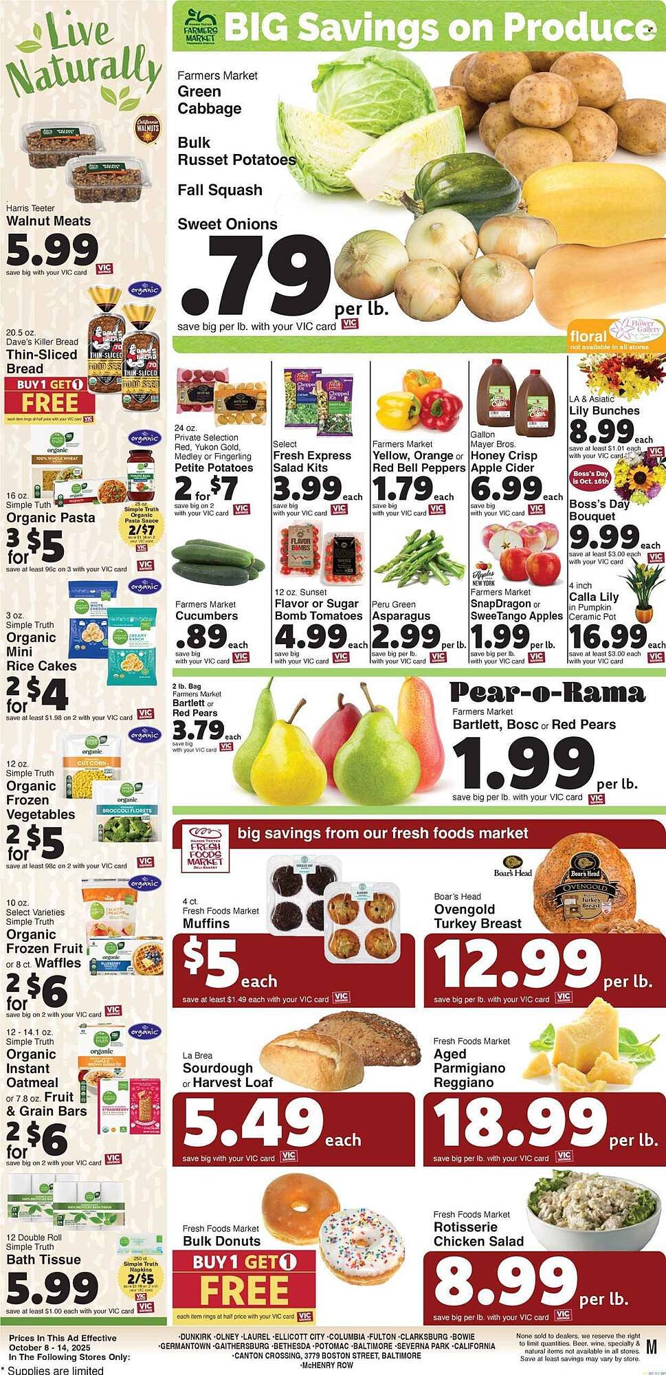 Harris Teeter weekly ad (2025-10-08 - 2025-11-04) | 10