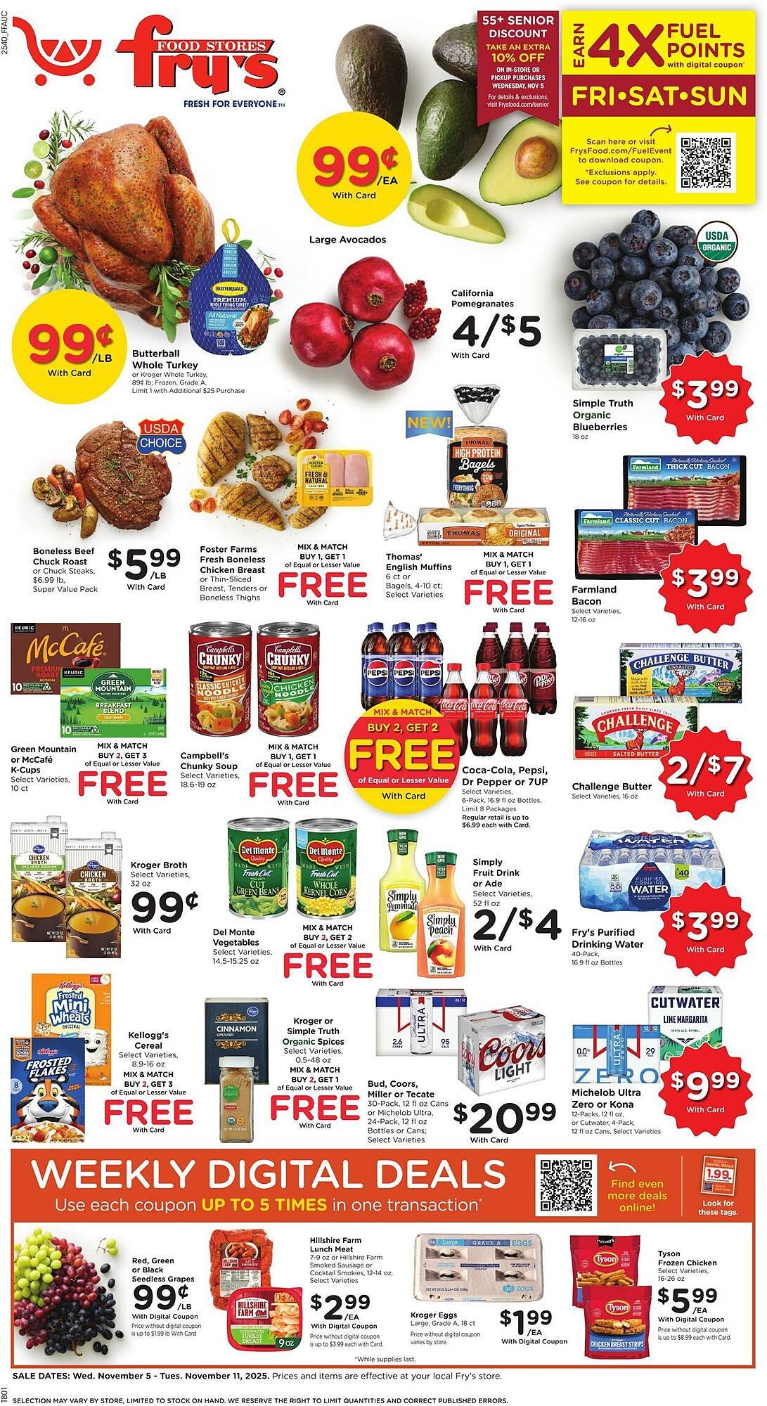 Fry&#039;s weekly ad (2025-11-05 - 2025-11-11) | 1