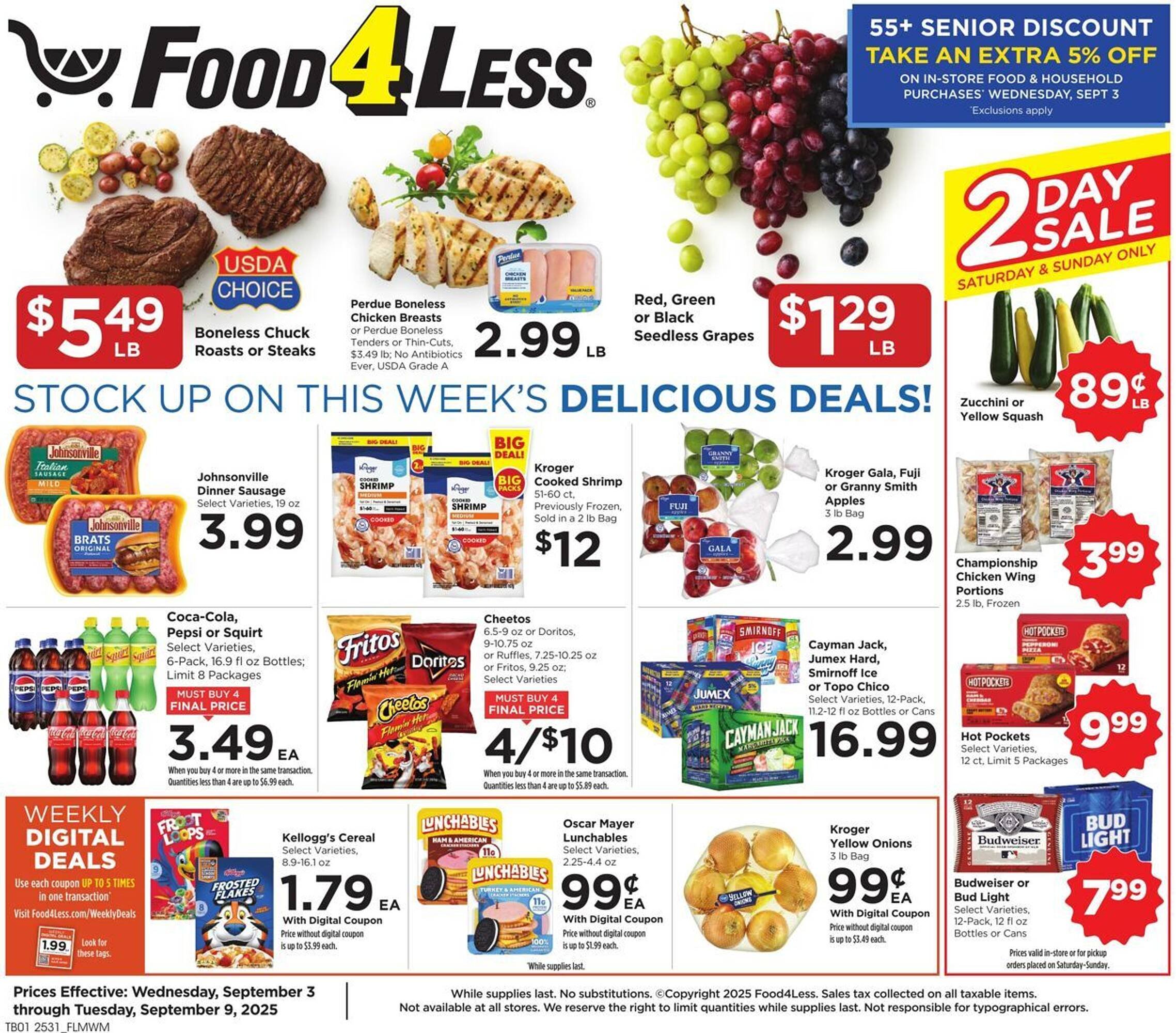 Food 4 Less weekly ad (2025-09-03 - 2025-09-09) | 1