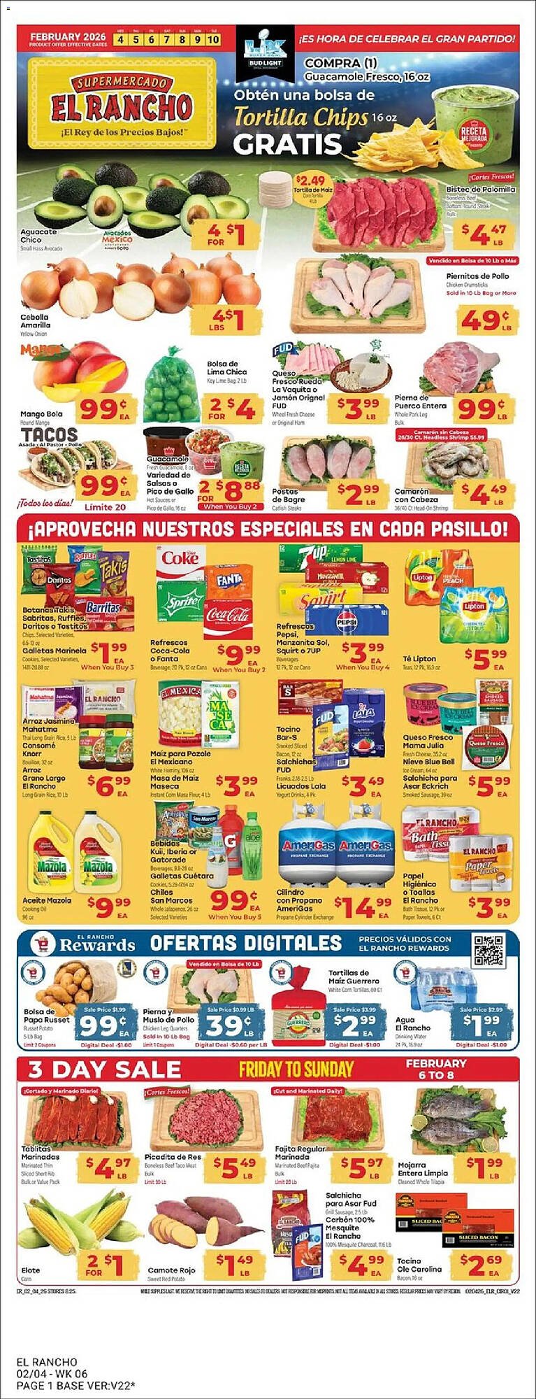 Supermercado El Rancho weekly ad