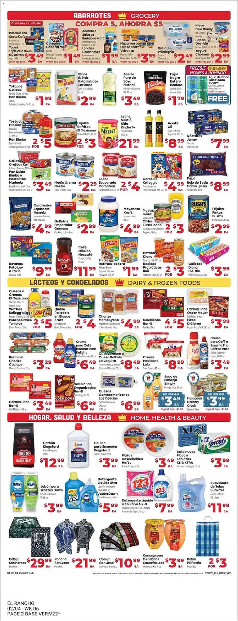 Supermercado El Rancho weekly ad