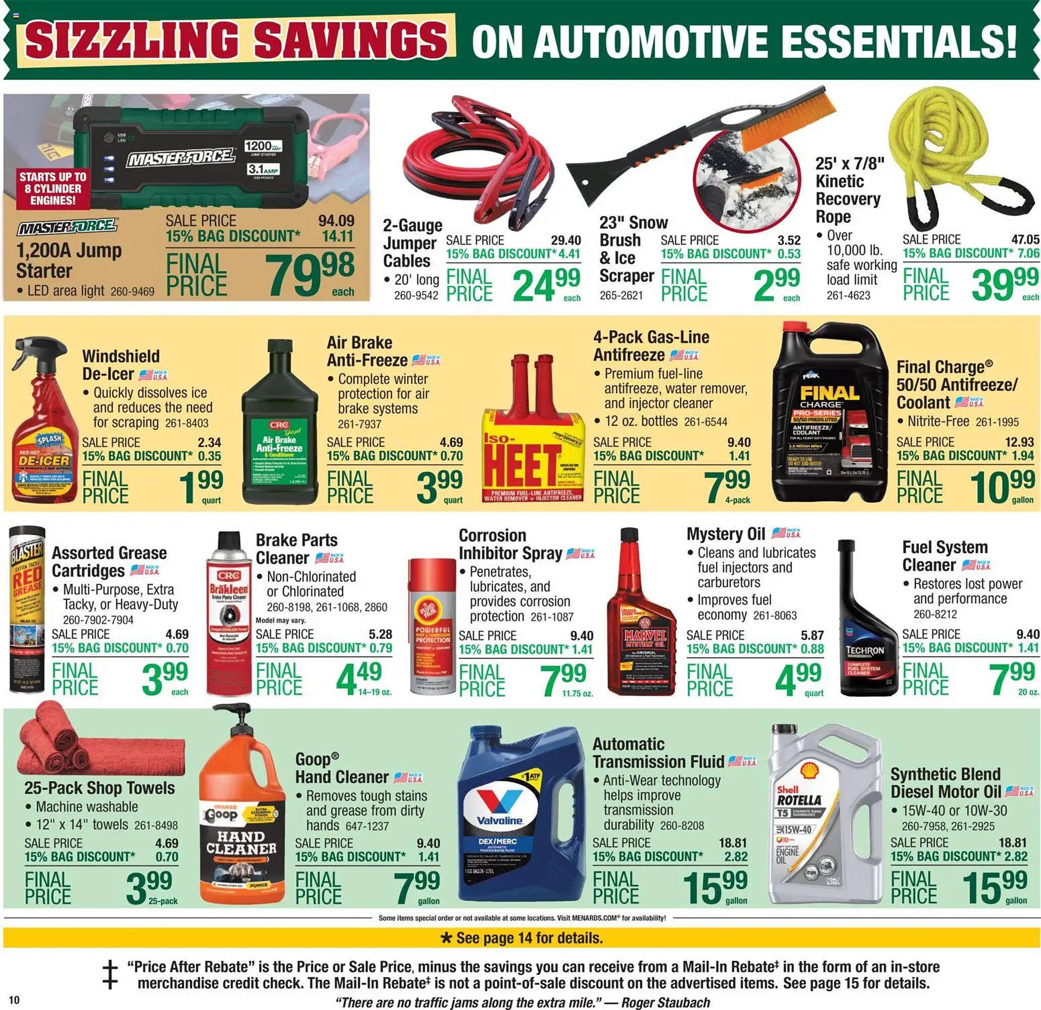Menards weekly ad
