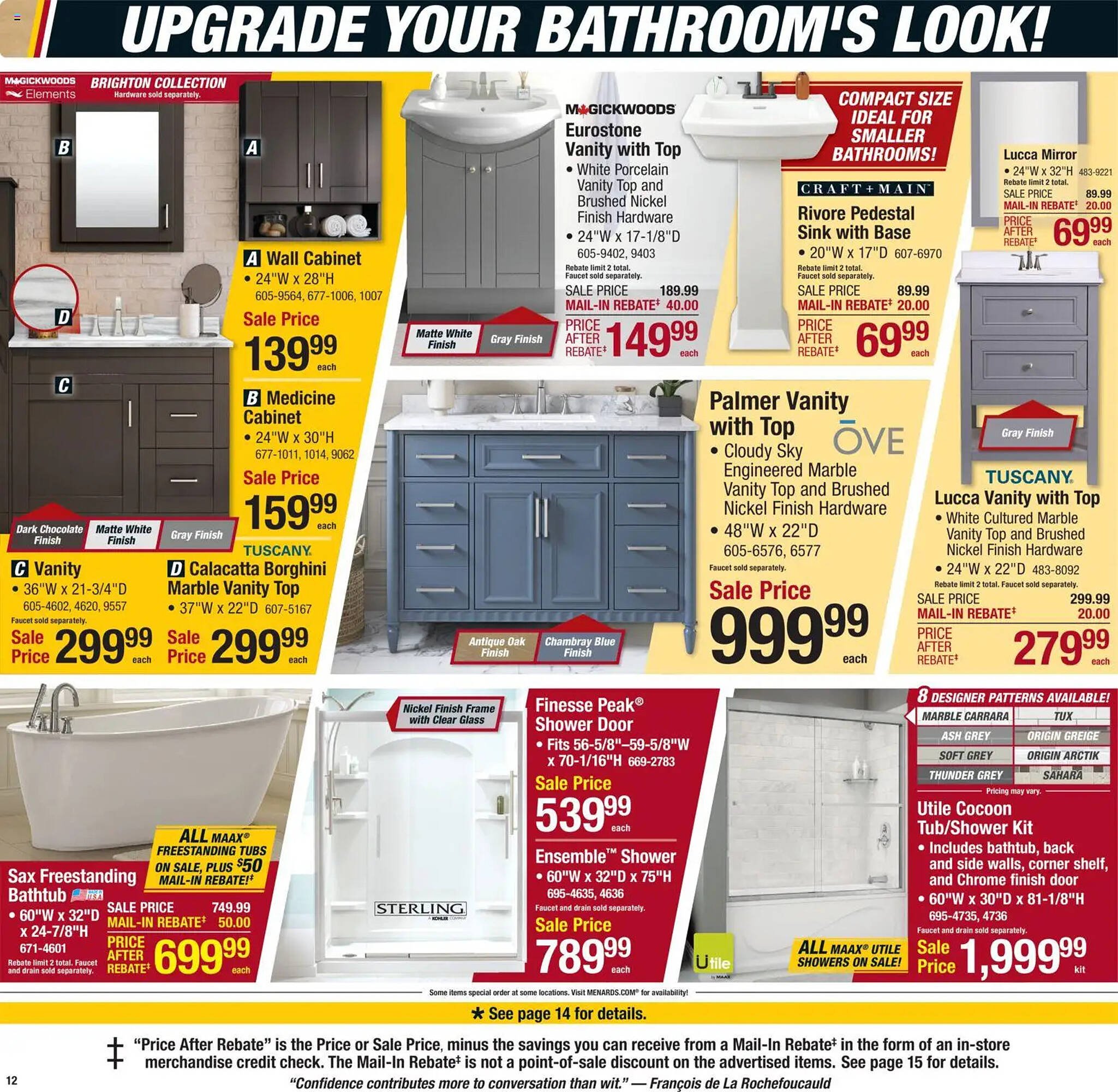 Menards weekly ad