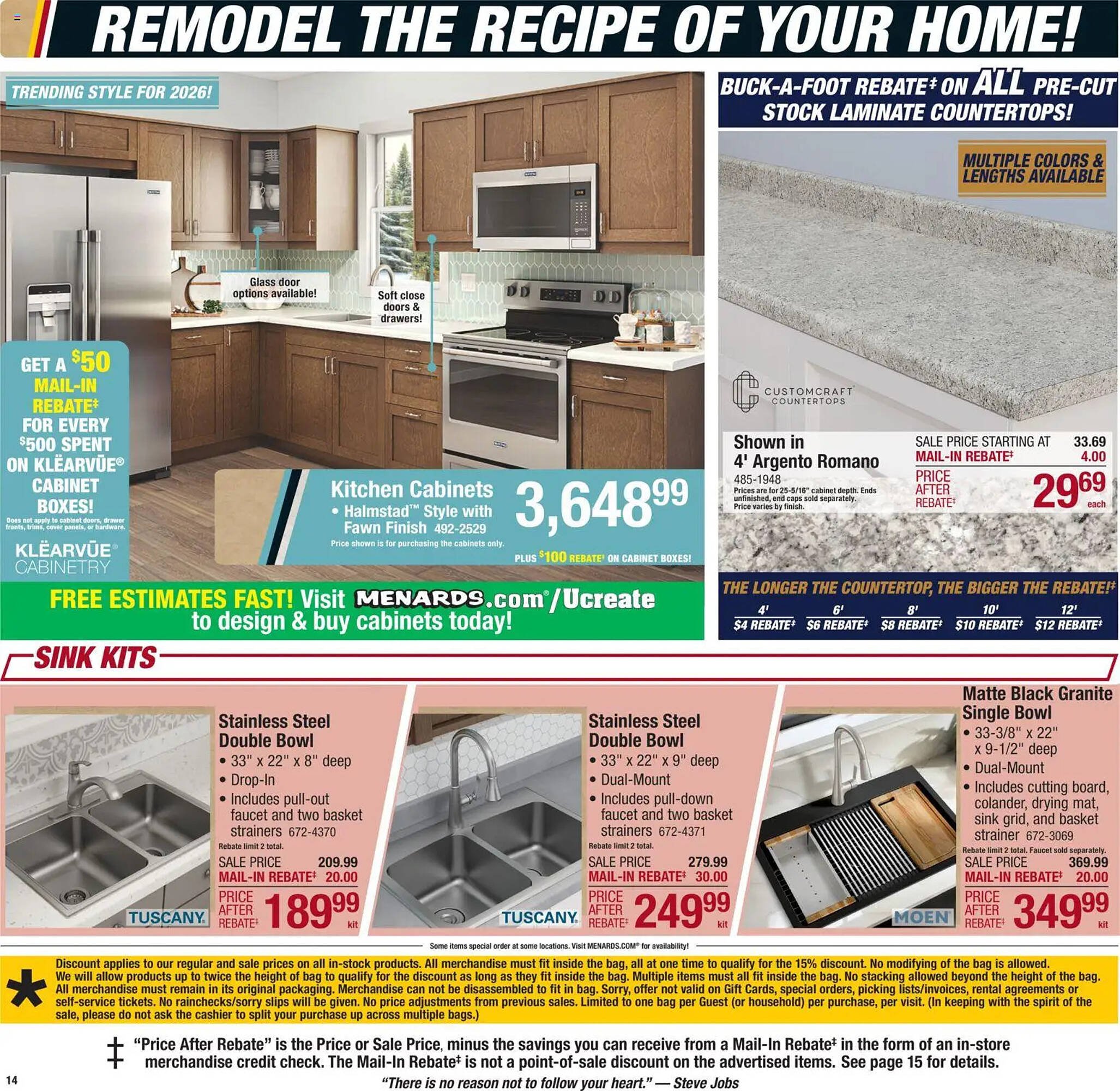 Menards weekly ad