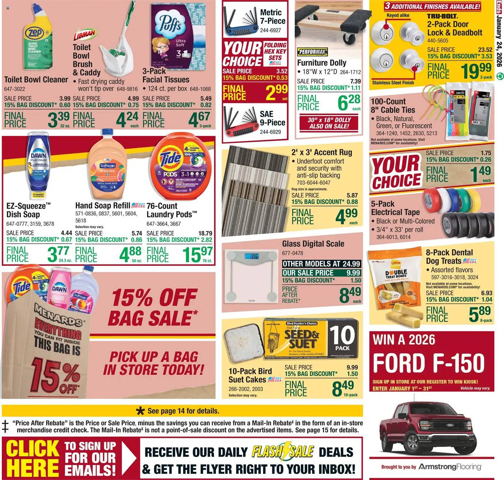 Menards weekly ad
