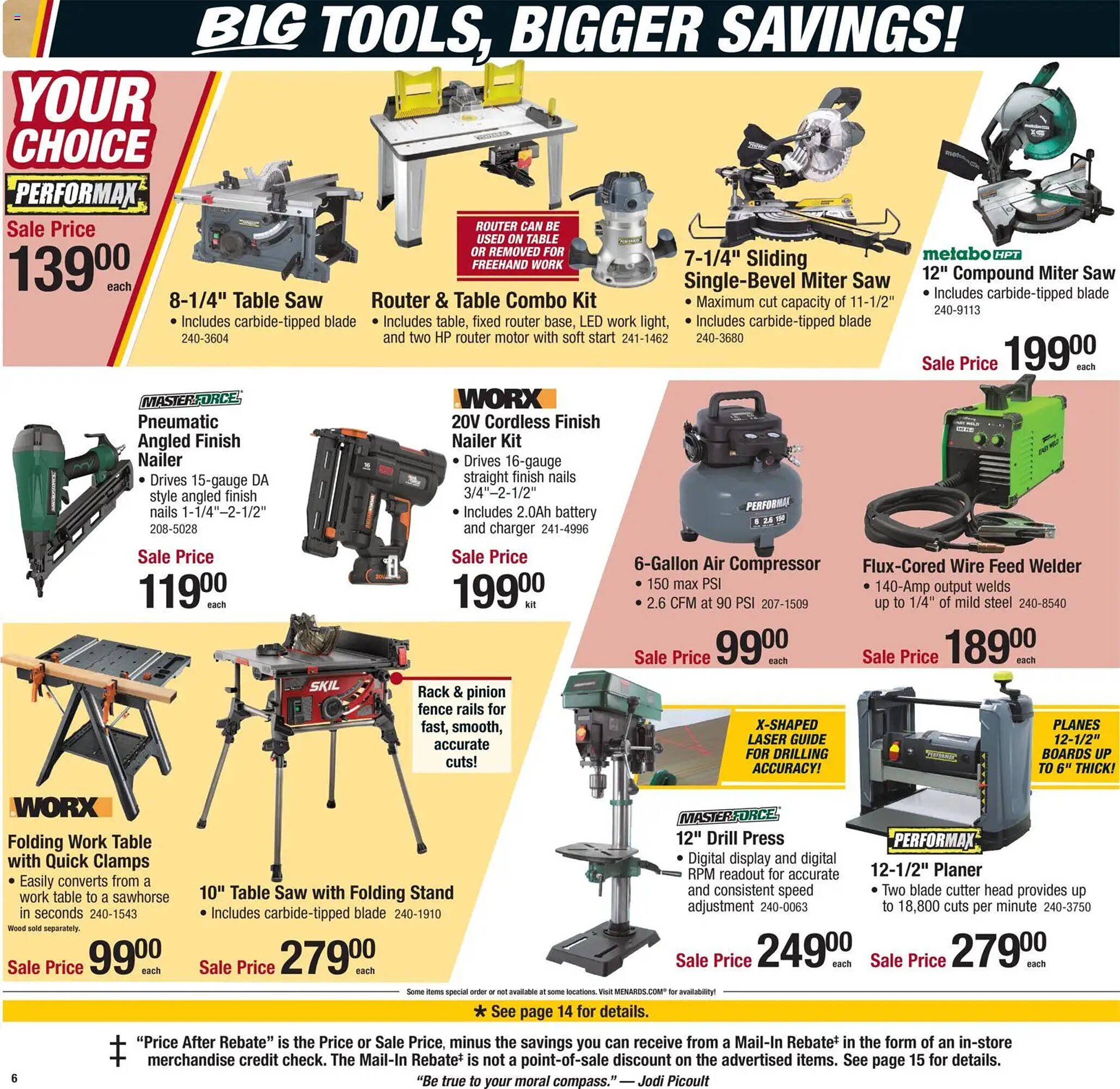 Menards weekly ad