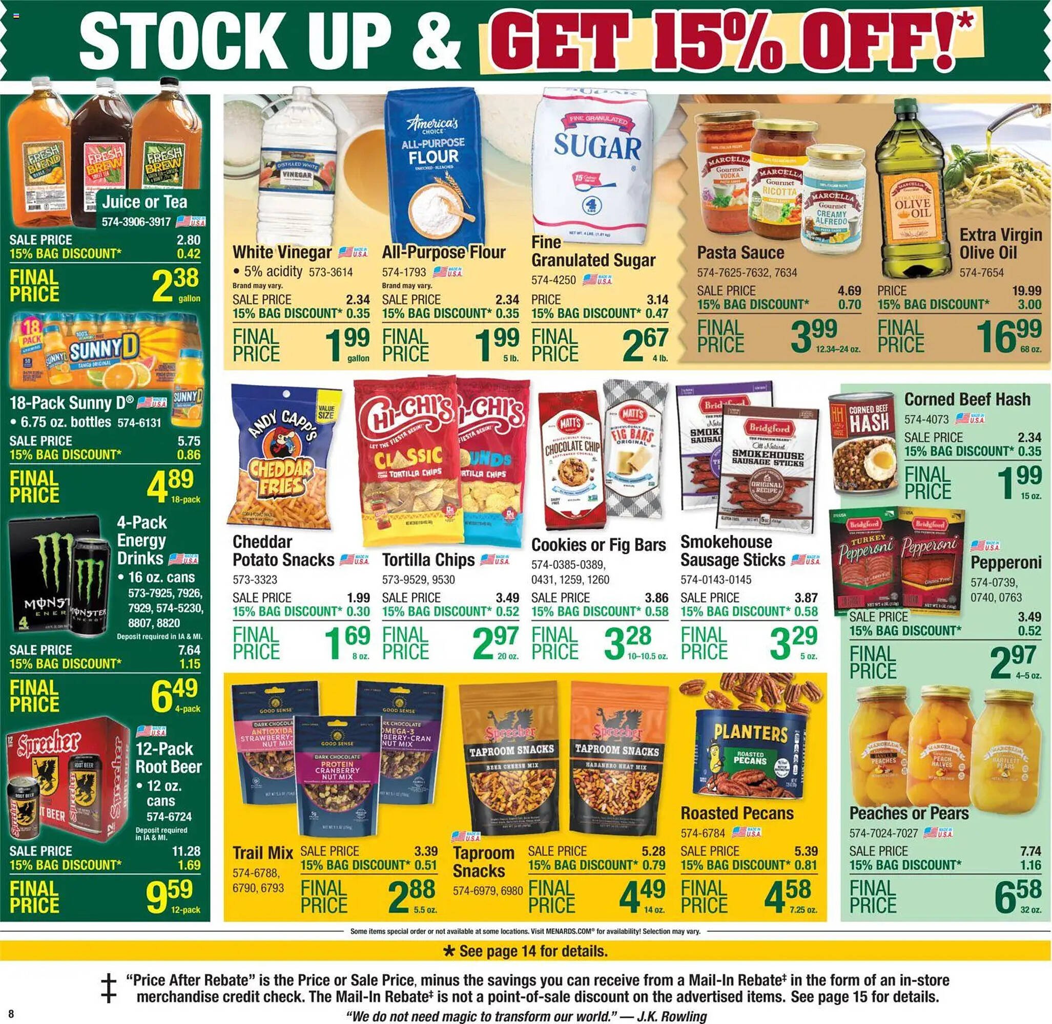Menards weekly ad