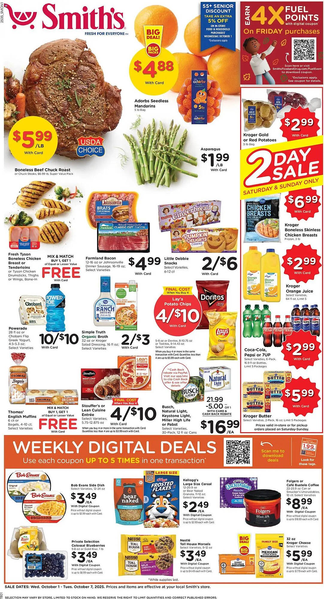 Smith&#039;s weekly ad (2025-10-01 - 2025-10-07) | 1