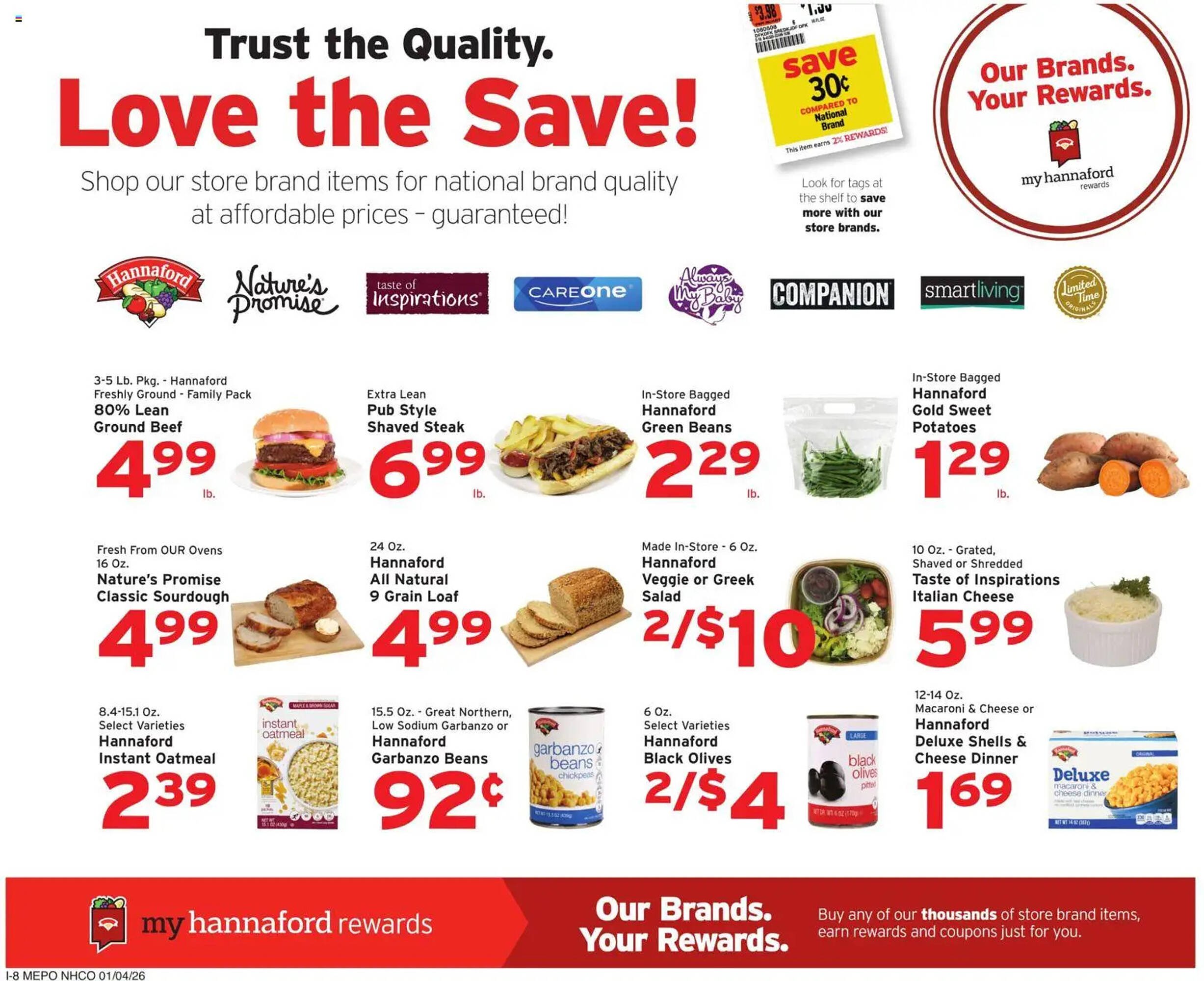 Hannaford flyer