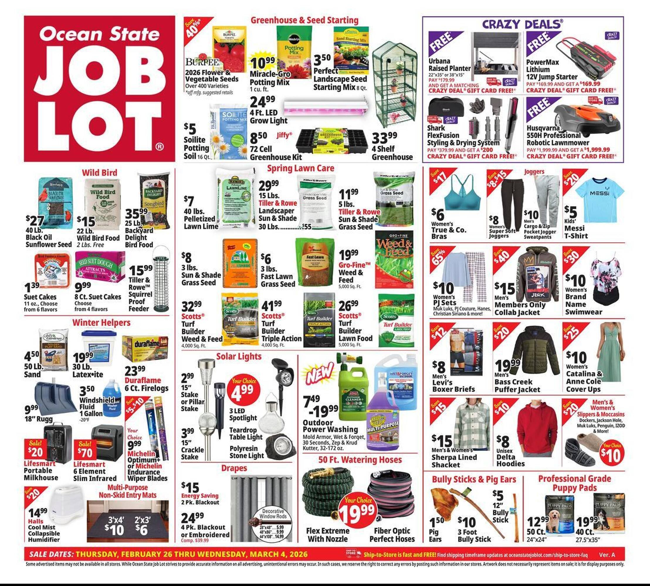 Ocean State Job Lot flyer