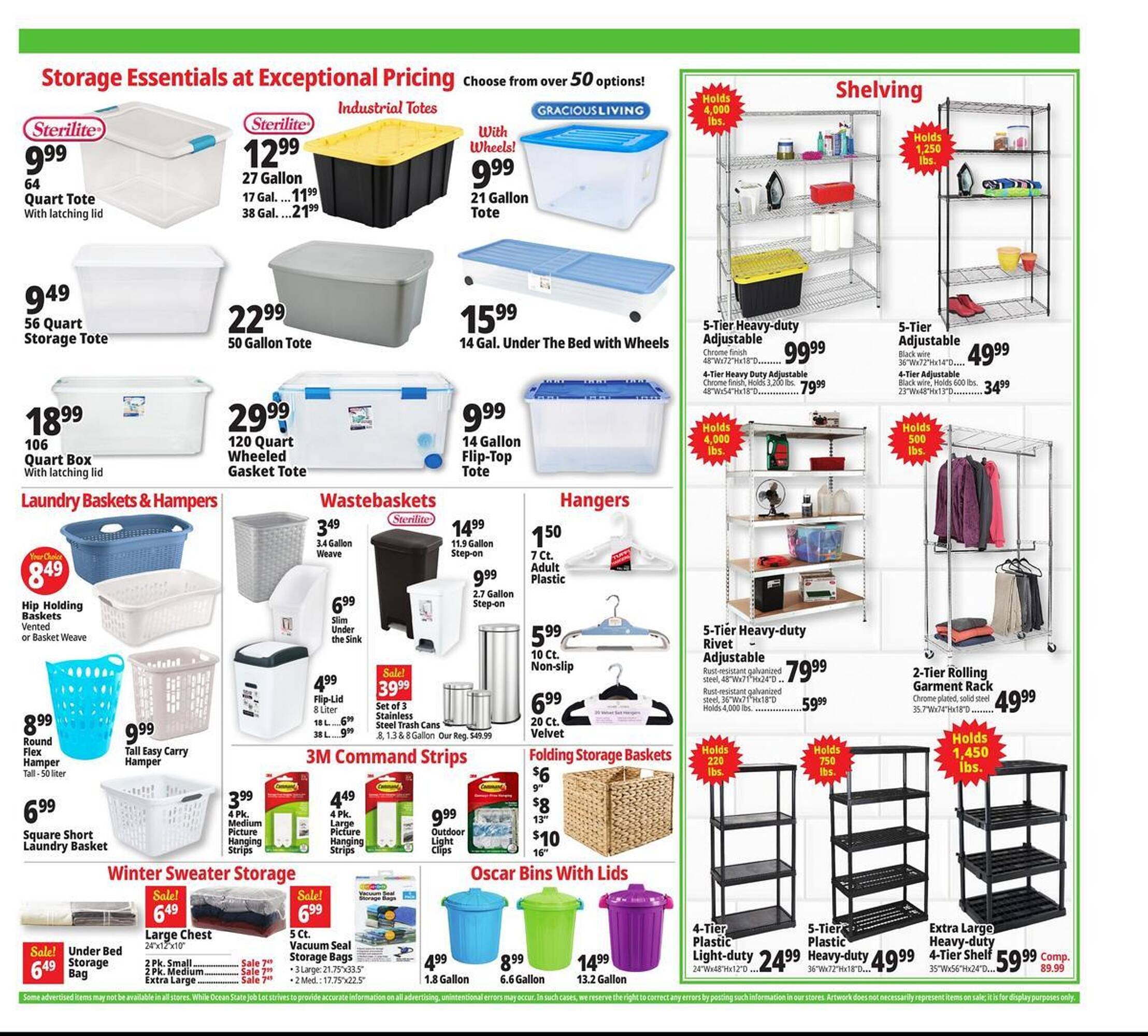 Ocean State Job Lot flyer