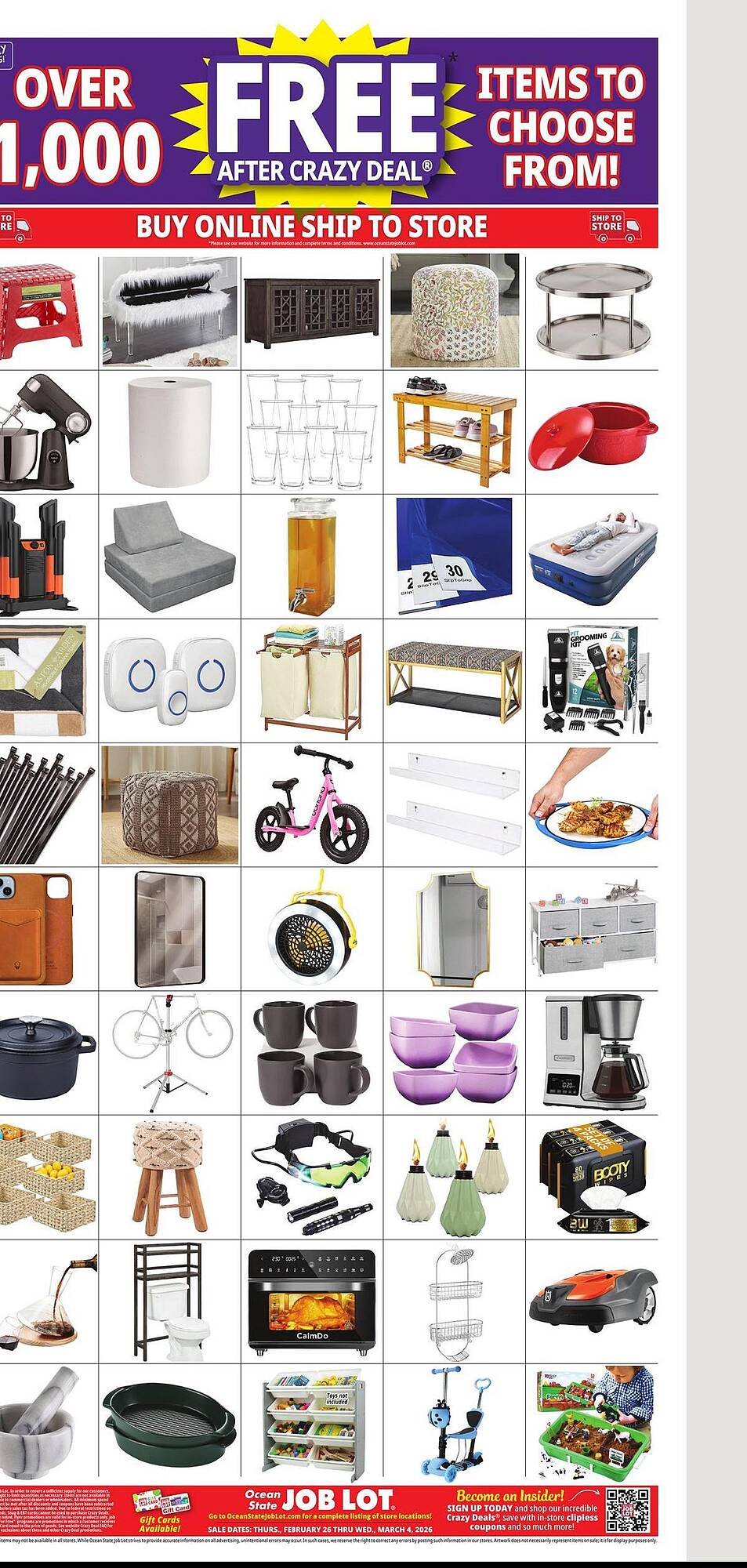 Ocean State Job Lot flyer