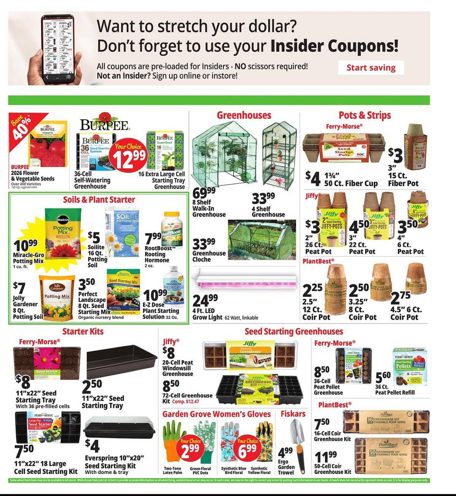 Ocean State Job Lot flyer