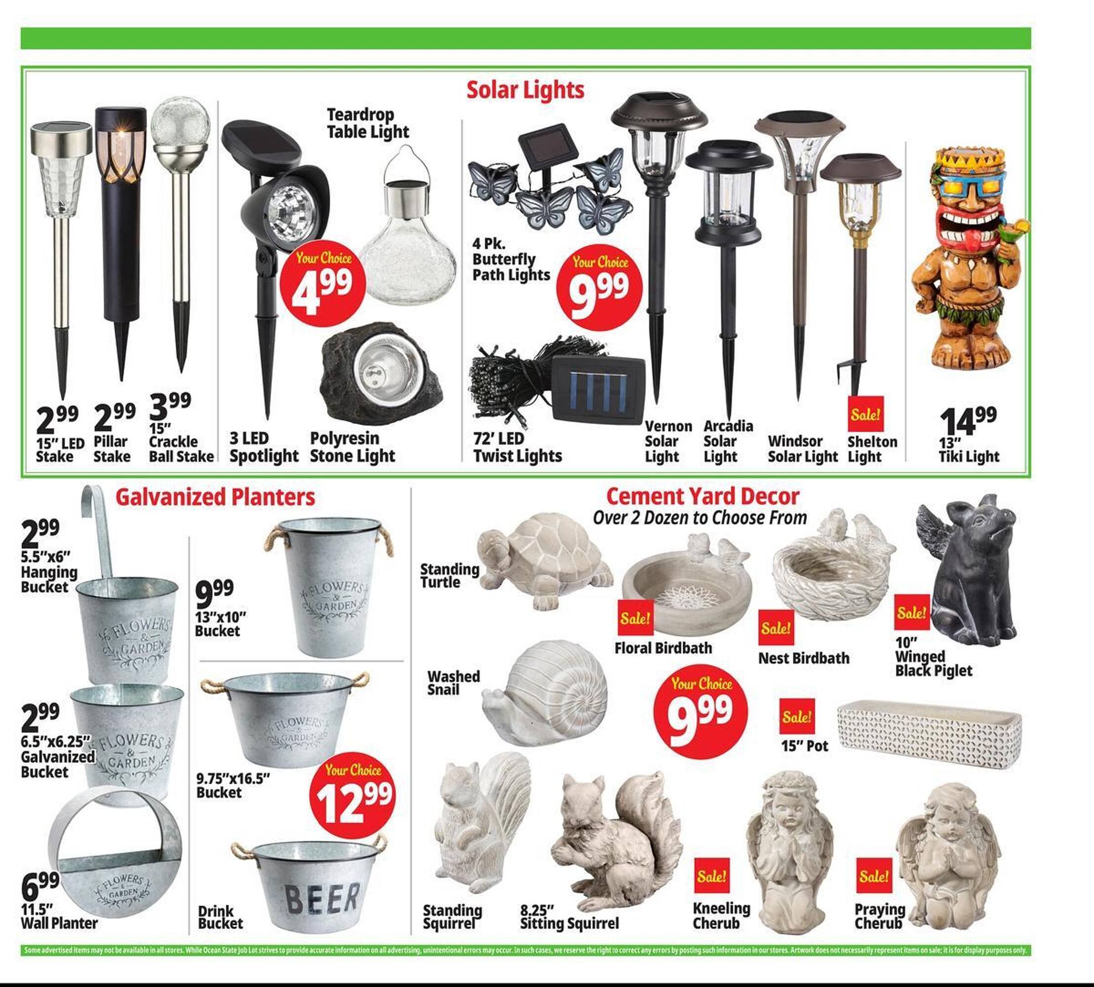 Ocean State Job Lot flyer