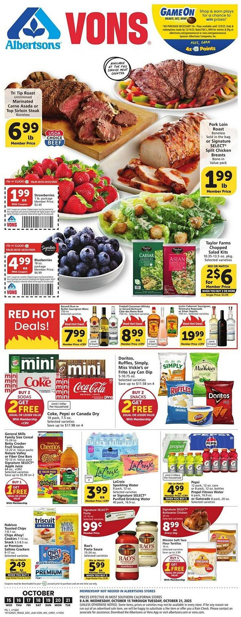 Vons weekly ad (2025-10-15 - 2025-10-21) | 1