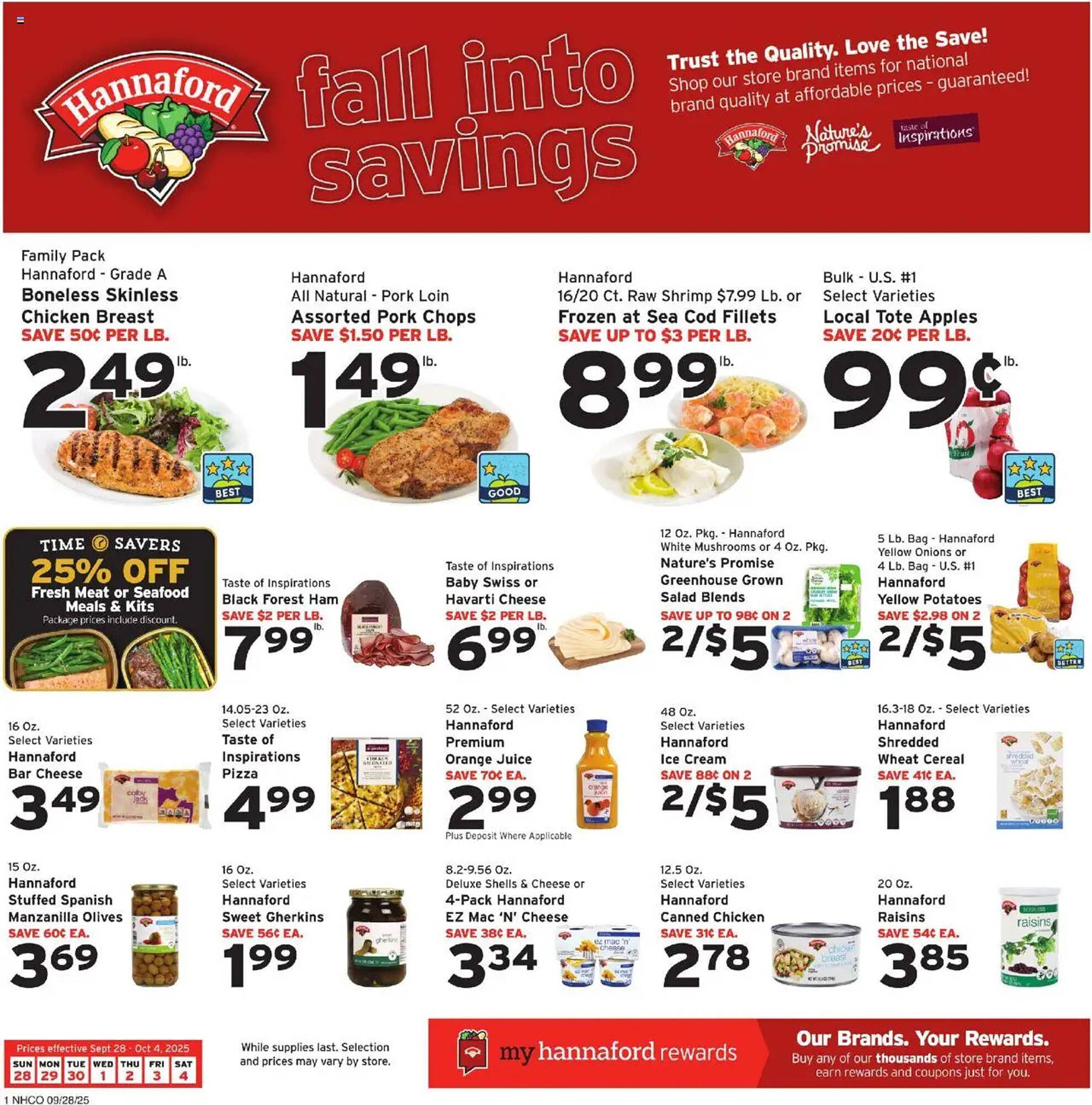 Hannaford flyer (2025-09-28 - 2025-10-04) | 1